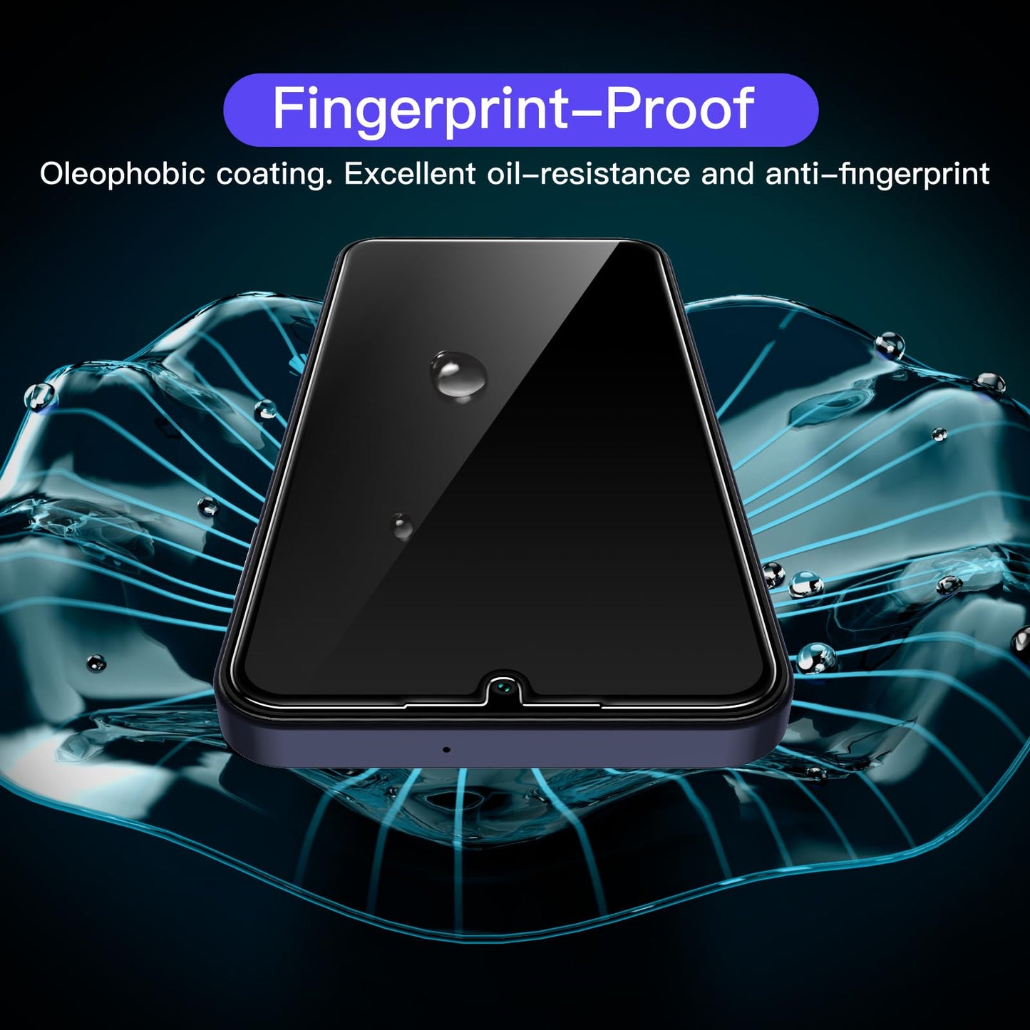 JETech Schutzfolie für Samsung Galaxy A54 5G 6,4 Zoll, 9H Panzer Schutz Glas Folie Displayschutz, Kratzfest, HD Klar, 3 Stück