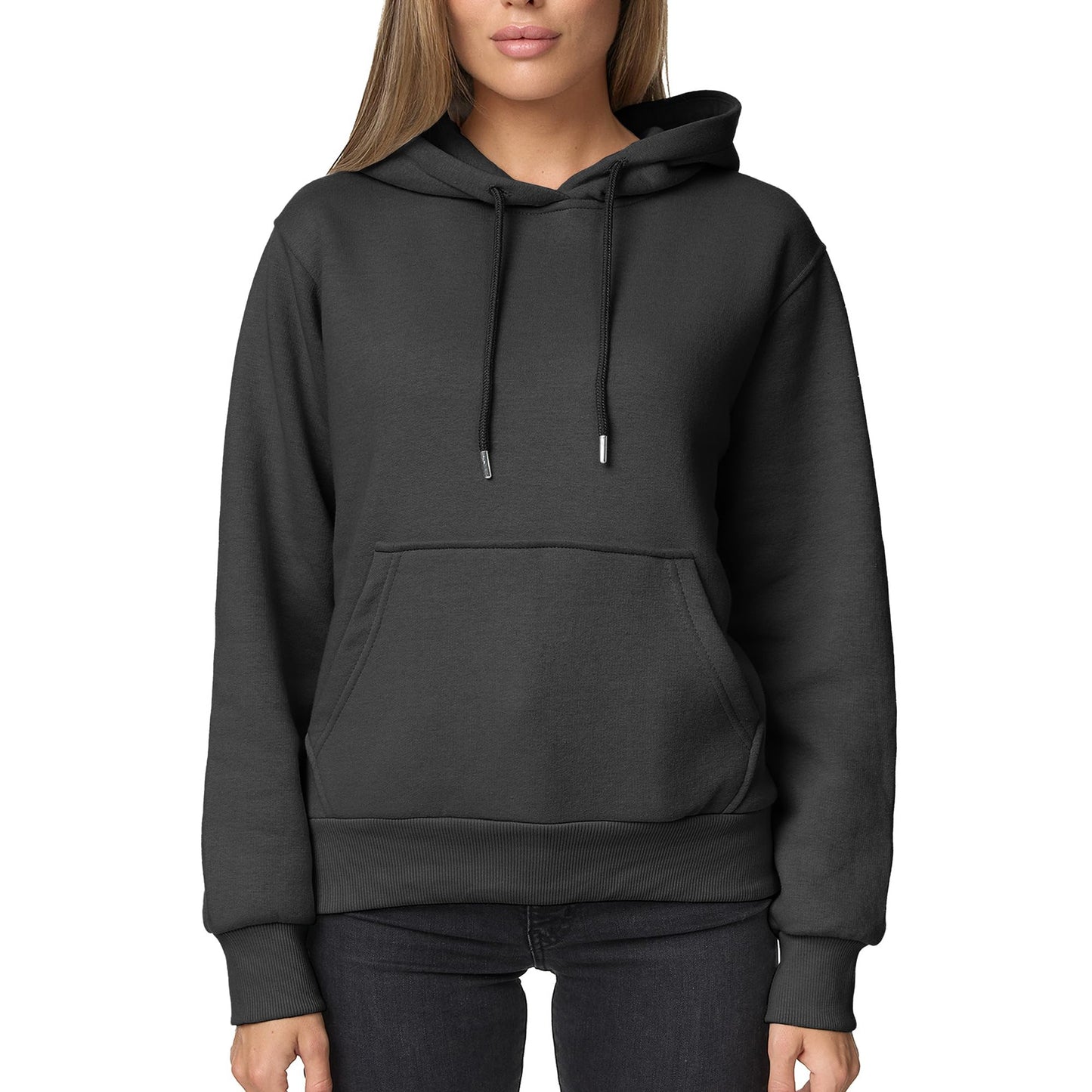 Smith & Solo Hoodie Damen – Kapuzenpullover Frauen Baumwolle Long, mit Kapuze Pullover Sweatshirt Rundhals, Slim Fit Freizeit Sport Langarmshirt, Hoodies Training - Pulli Streetwear