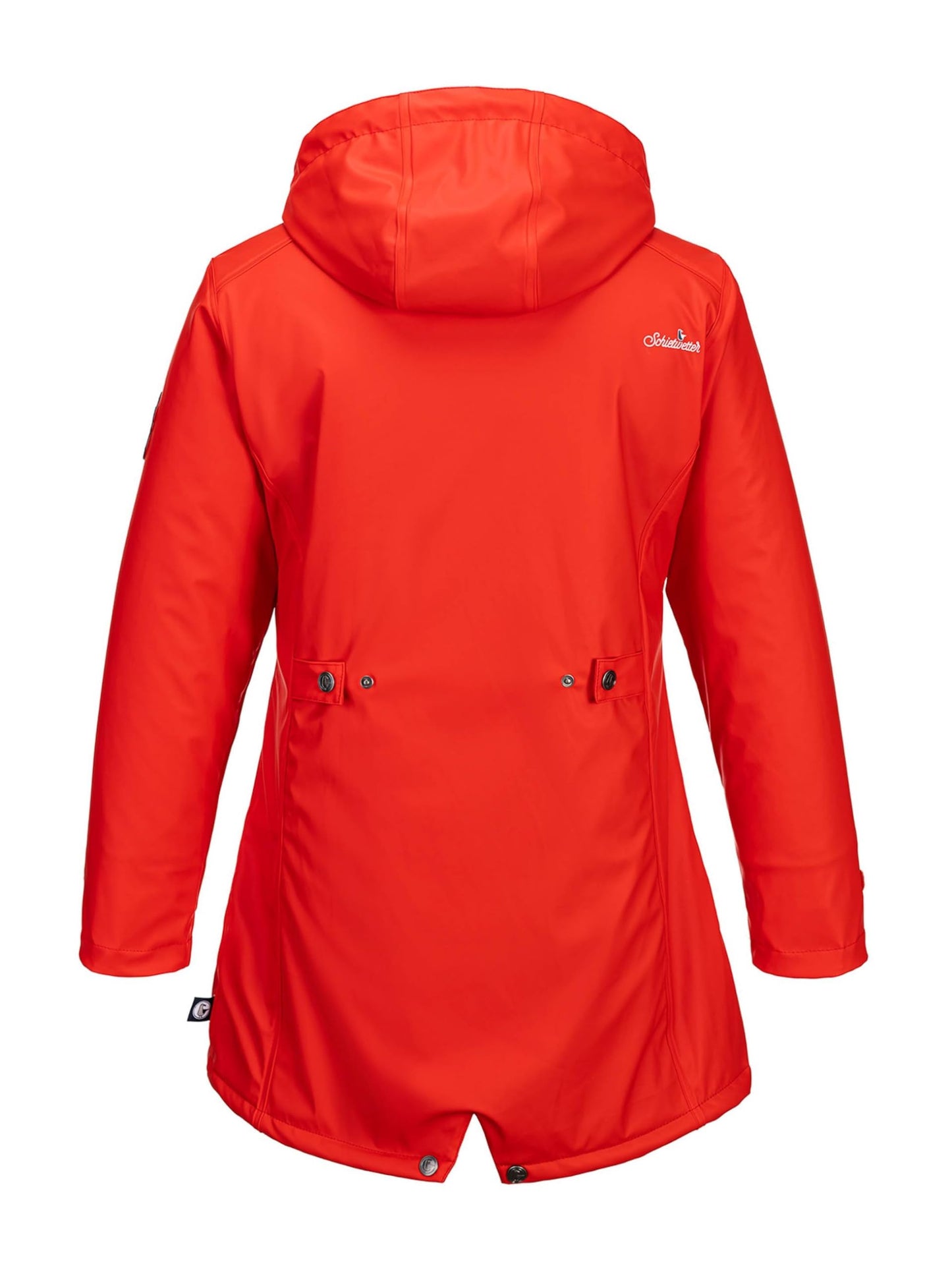 SCHIETWETTER Damen Regenjacke Büffelfell Mima, Friesenerz, Kuschelfleece, Regenparka, PU-Jacke, gefüttert, wasserdicht, Winddicht