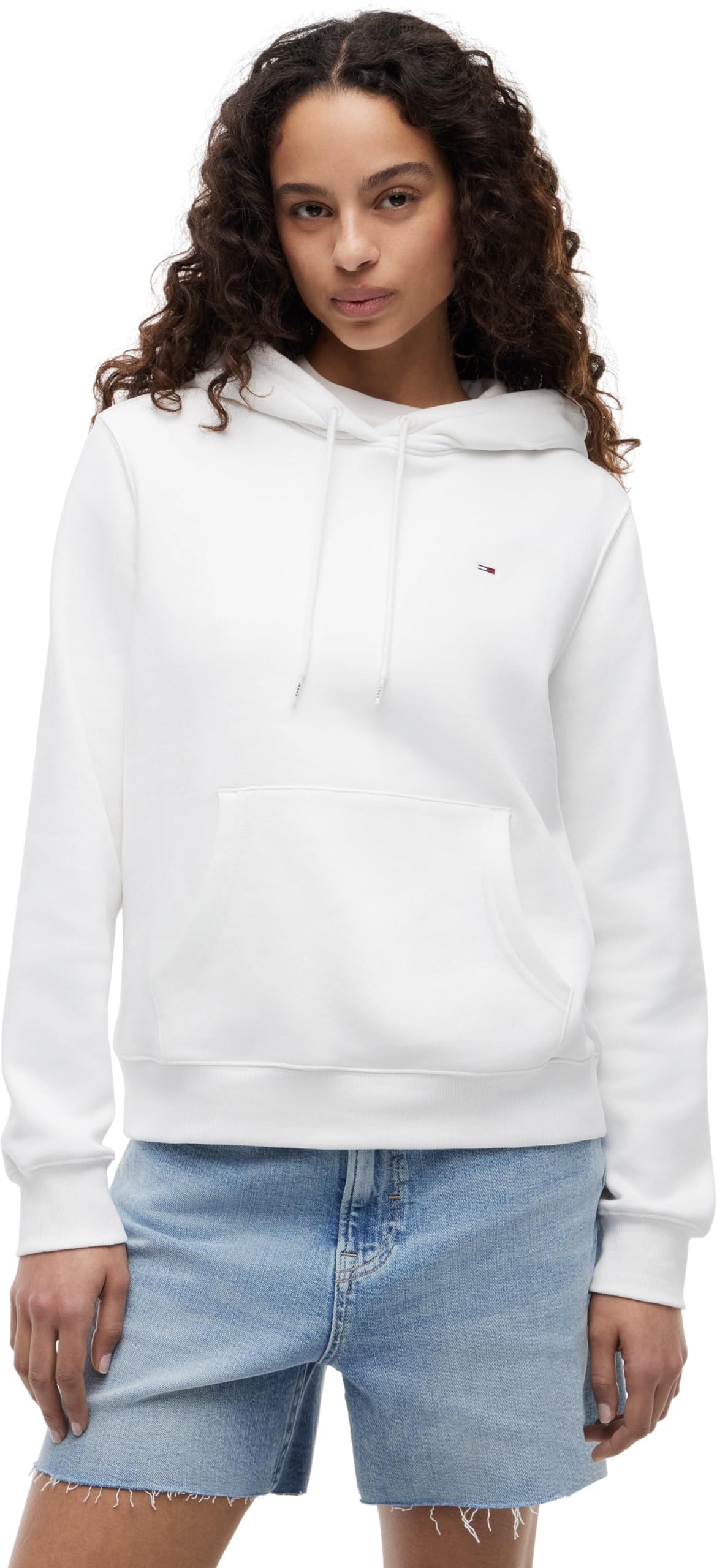 Tommy Jeans Damen Hoodie Flag Regular Fit
