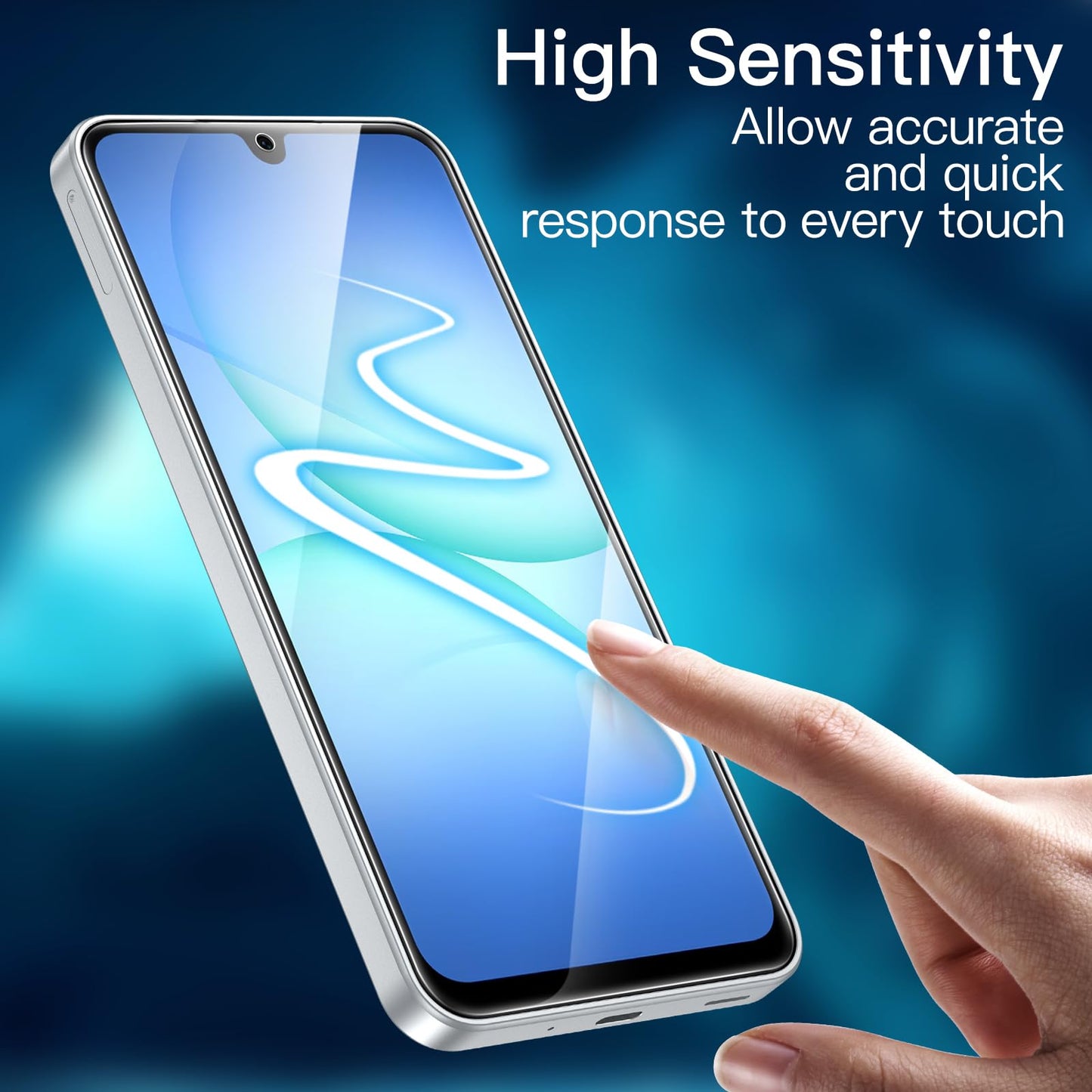 JETech Schutzfolie für Samsung Galaxy A54 5G 6,4 Zoll, 9H Panzer Schutz Glas Folie Displayschutz, Kratzfest, HD Klar, 3 Stück