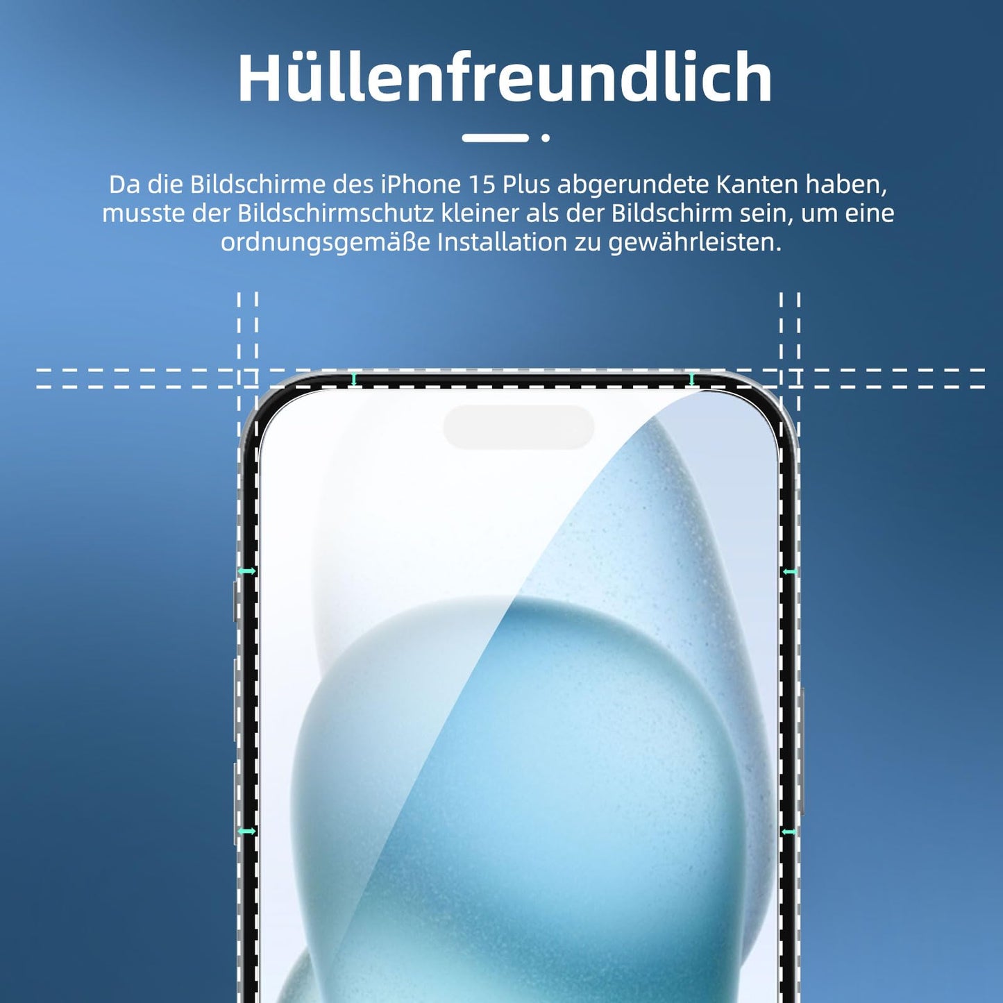NEW'C für iPhone 16 für Panzerglas 6,1 Zoll (2 Stück) und 2 x Kamera Panzer Schutz für Kameraschutz (2 Stück) -Kratzfest -extrem widerstandsfähig -9H-Härteglas