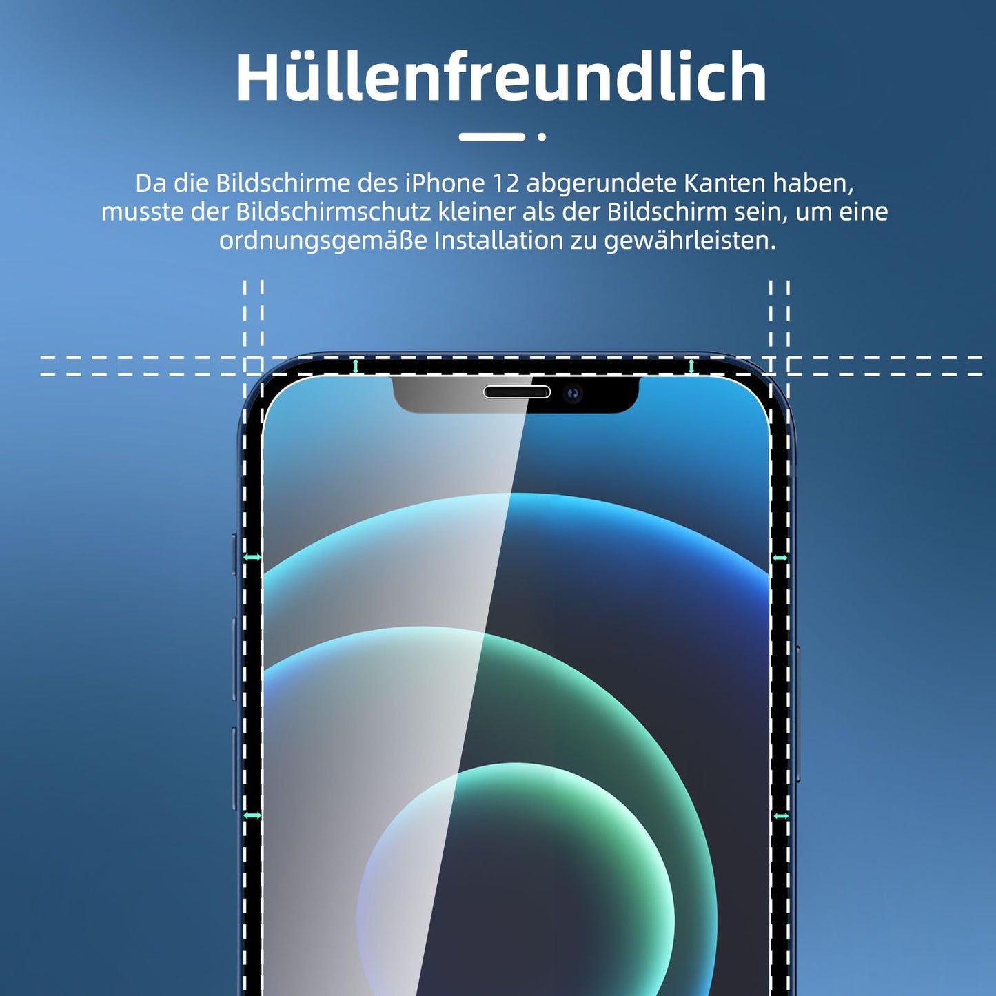 NEW'C für iPhone 16 für Panzerglas 6,1 Zoll (2 Stück) und 2 x Kamera Panzer Schutz für Kameraschutz (2 Stück) -Kratzfest -extrem widerstandsfähig -9H-Härteglas