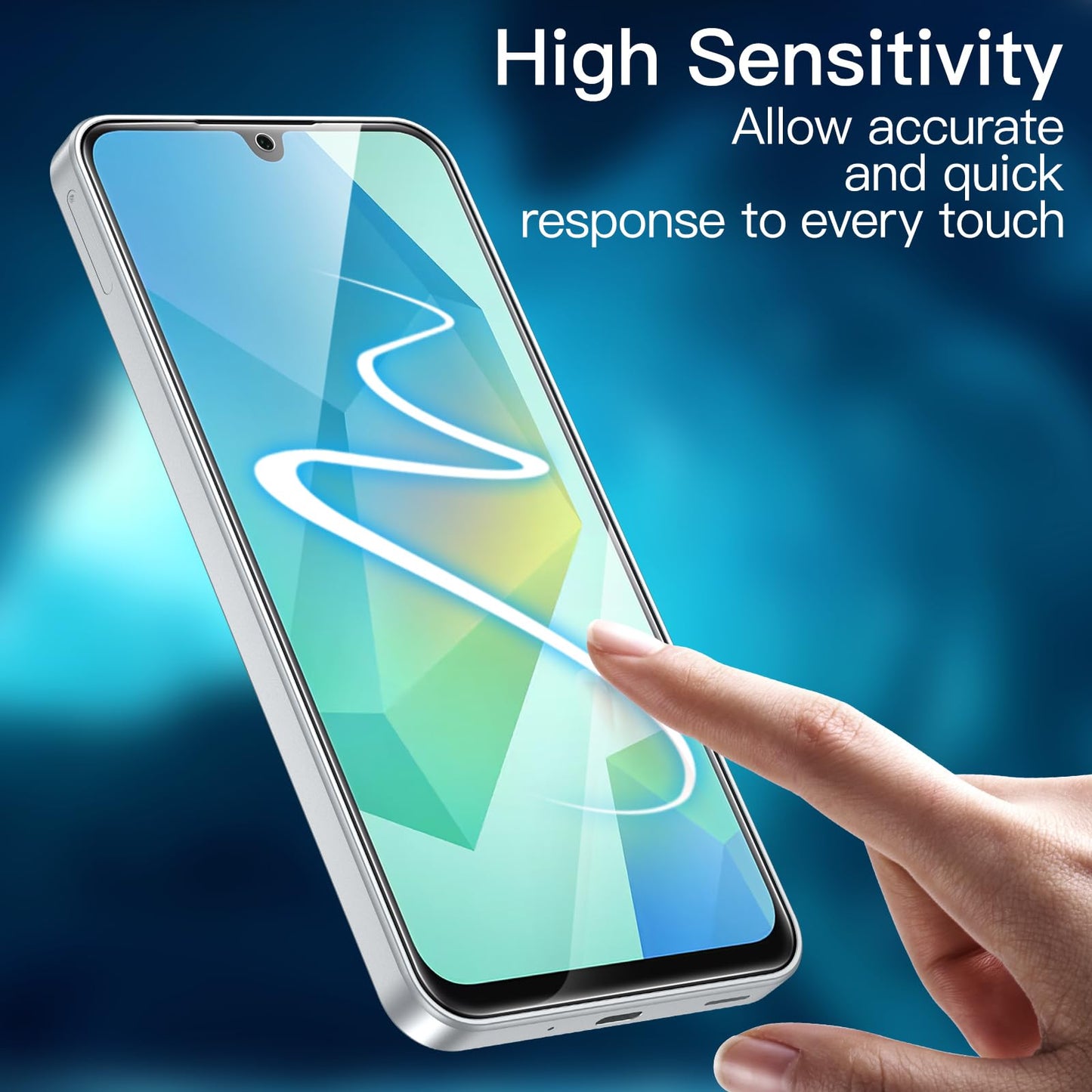 JETech Schutzfolie für Samsung Galaxy A54 5G 6,4 Zoll, 9H Panzer Schutz Glas Folie Displayschutz, Kratzfest, HD Klar, 3 Stück