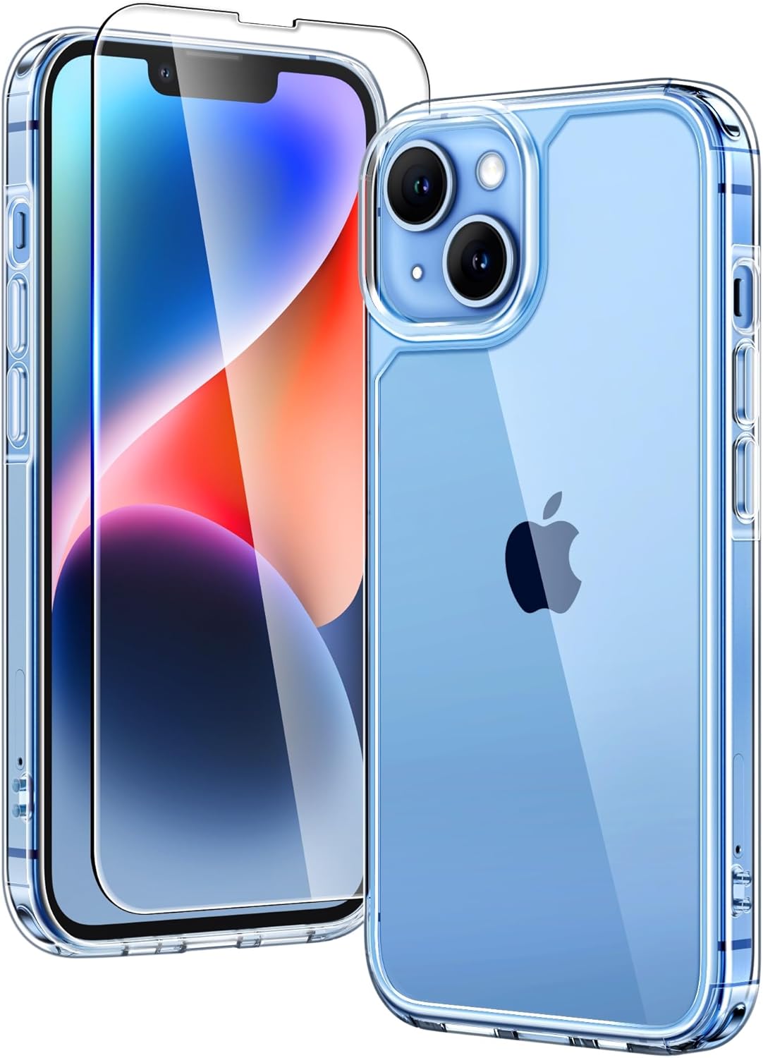 TAURI für iPhone 17 Hülle 6,3" mit Panzer Schutz Glas Folie, Kompatibel mit MagSafe, Schutz nach Militärstandard, [Anti-Vergilbung] Stoßfest Transparent Magnetisch Handyhülle - Durchsichtig