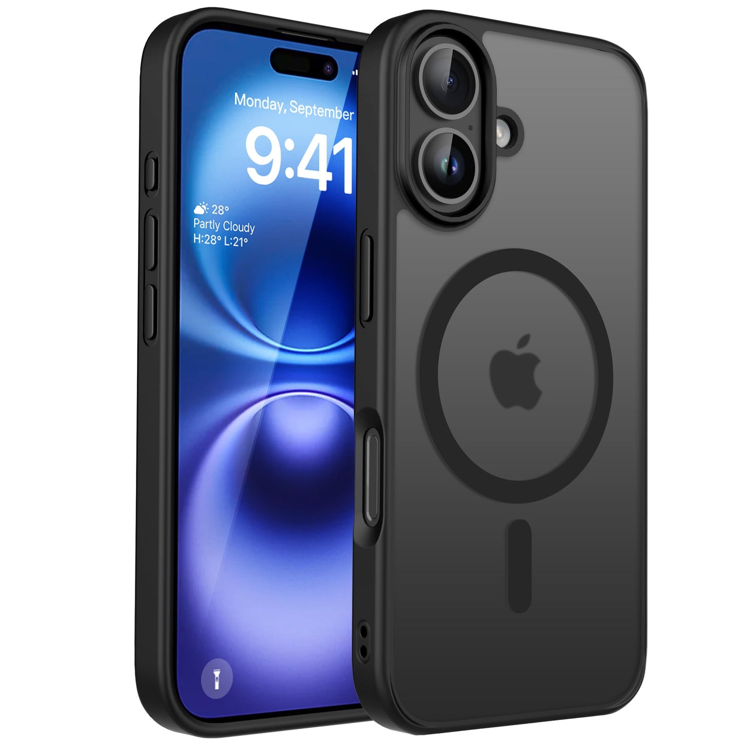CACOE für iPhone 17 Hülle Kameraschutzend, Kompatibel mit MagSafe, Stoßfest Kratzfest Magnetisch Rückseite Handyhülle für iPhone 17 Case Transluzente