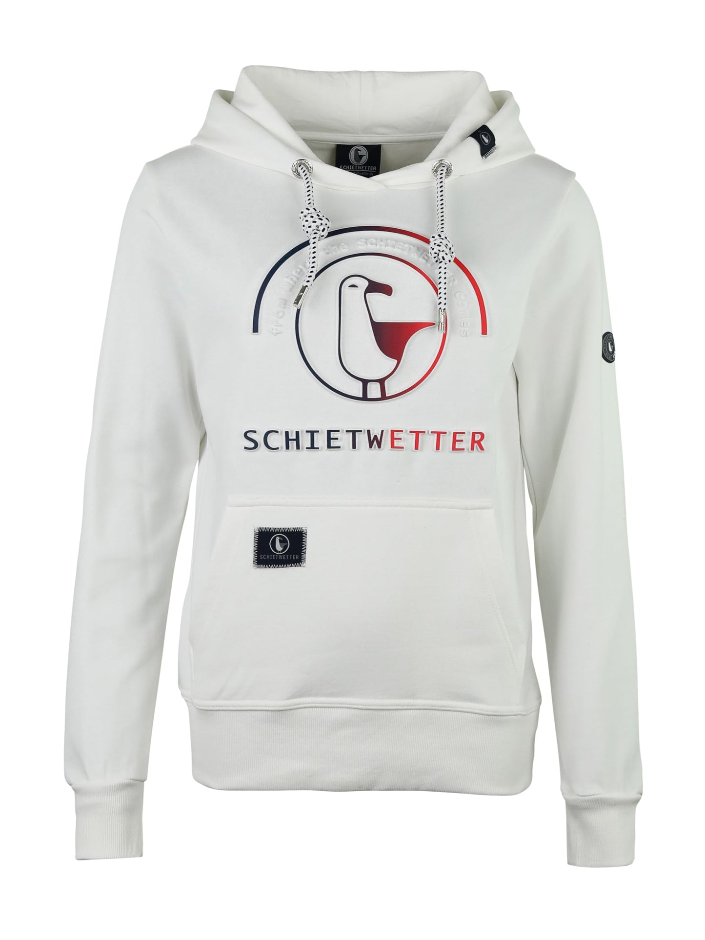 SCHIETWETTER Damen Hoodie Tamara, Kapuzenpullover, Sweater, Sweatshirt, Kapuzenhoodie, modisch, 3D-Prägedruck, bequem