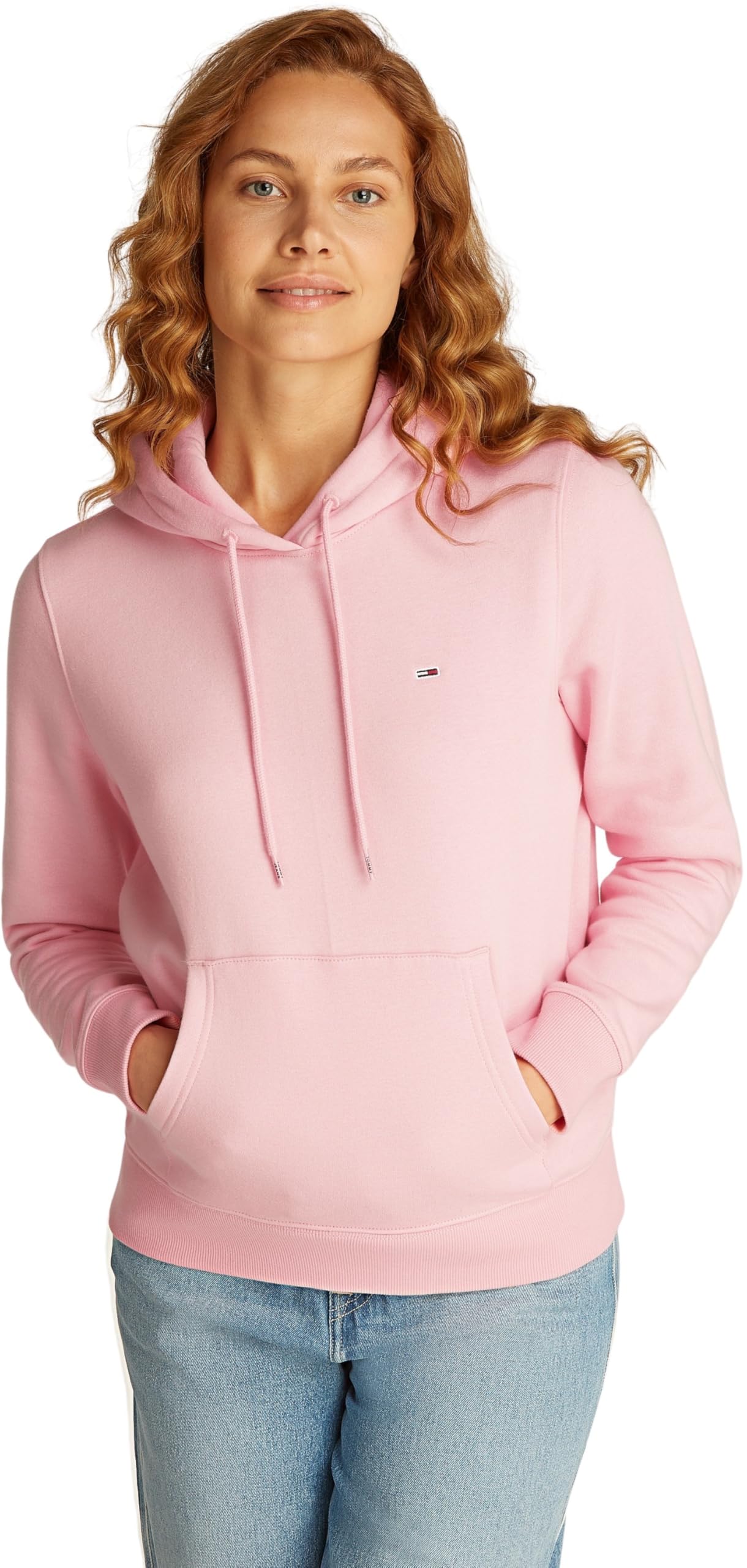 Tommy Jeans Damen Hoodie Flag Regular Fit