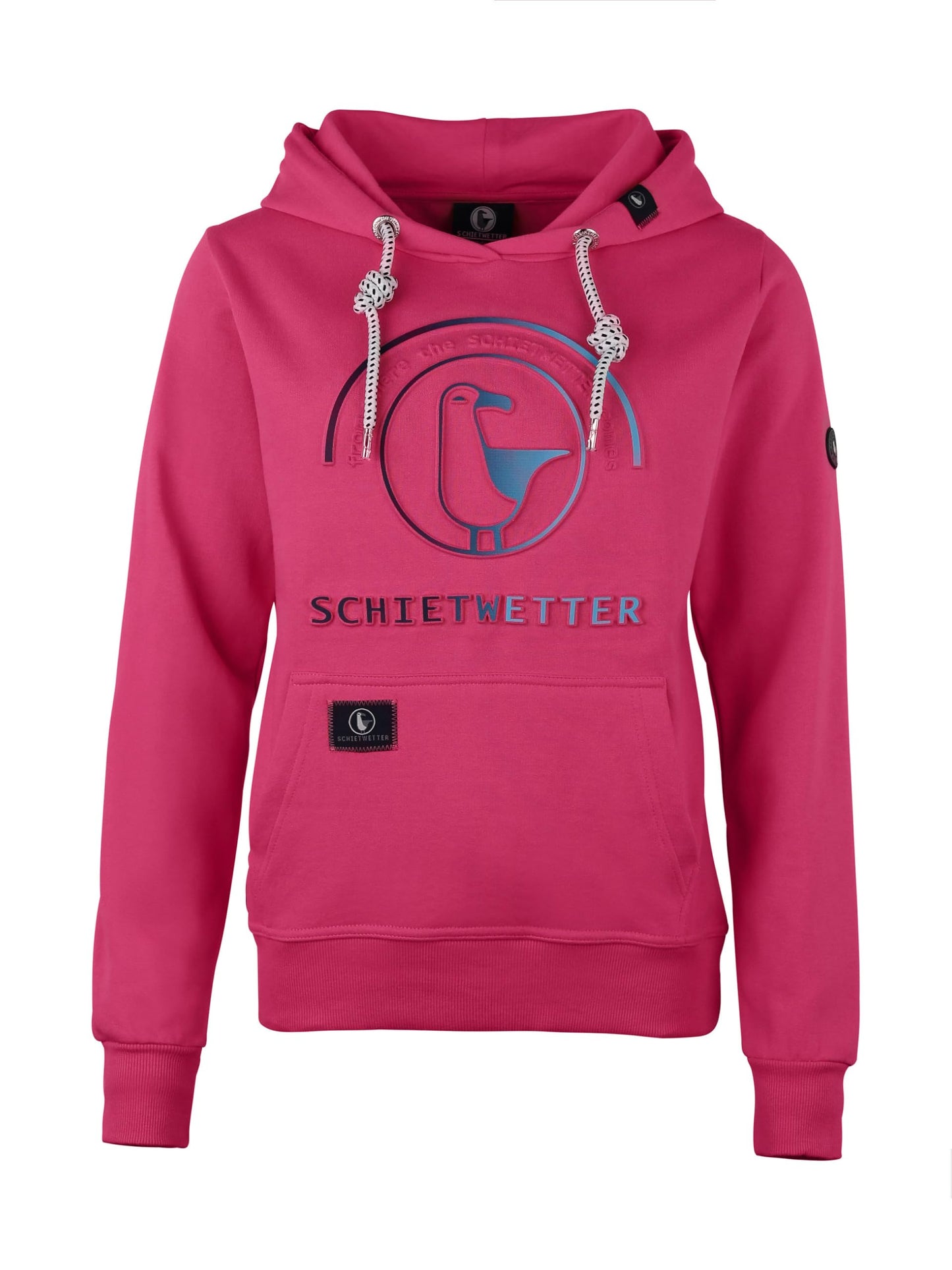 SCHIETWETTER Damen Hoodie Tamara, Kapuzenpullover, Sweater, Sweatshirt, Kapuzenhoodie, modisch, 3D-Prägedruck, bequem