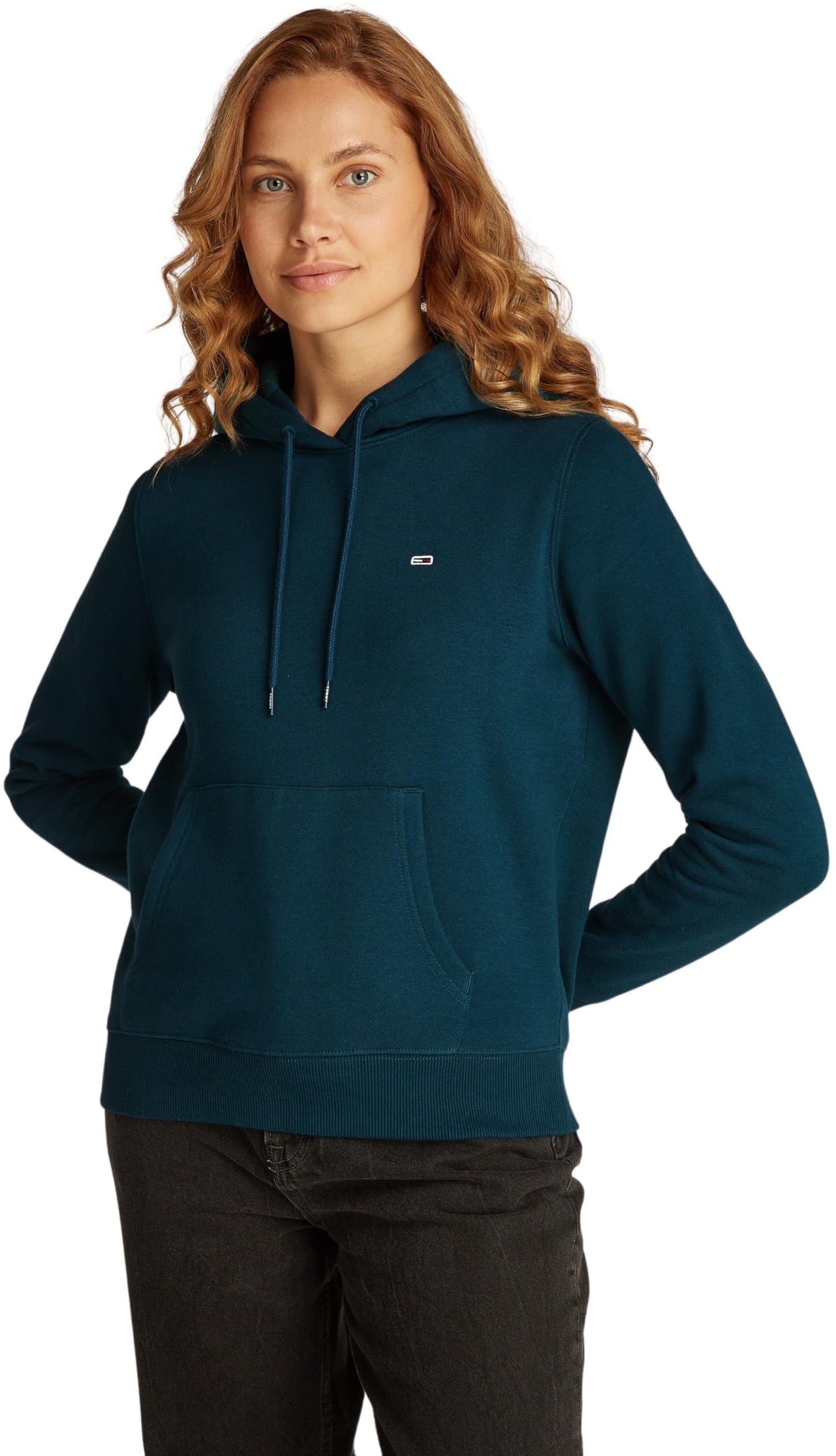 Tommy Jeans Damen Hoodie Flag Regular Fit
