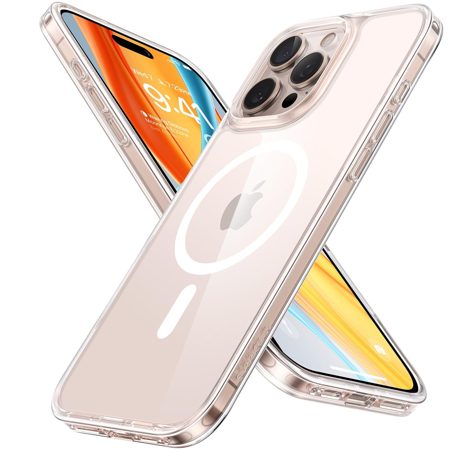 TORRAS Guardian-Mag für iPhone 17 Pro Hülle für MagSafe (Zertifizierte Militärschutz und Magnetkraft) Handyhülle iPhone 17 Pro Case Extrem Haltbarkeit Hülle Stoßfest Kratzfest Cover, Matt Blau