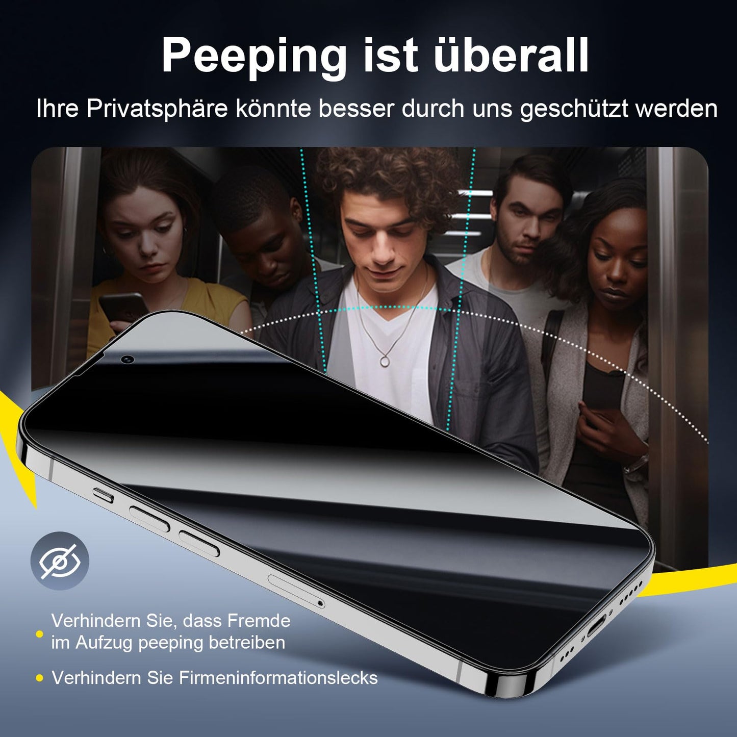 NEW'C für iPhone 16 für Panzerglas 6,1 Zoll (2 Stück) und 2 x Kamera Panzer Schutz für Kameraschutz (2 Stück) -Kratzfest -extrem widerstandsfähig -9H-Härteglas