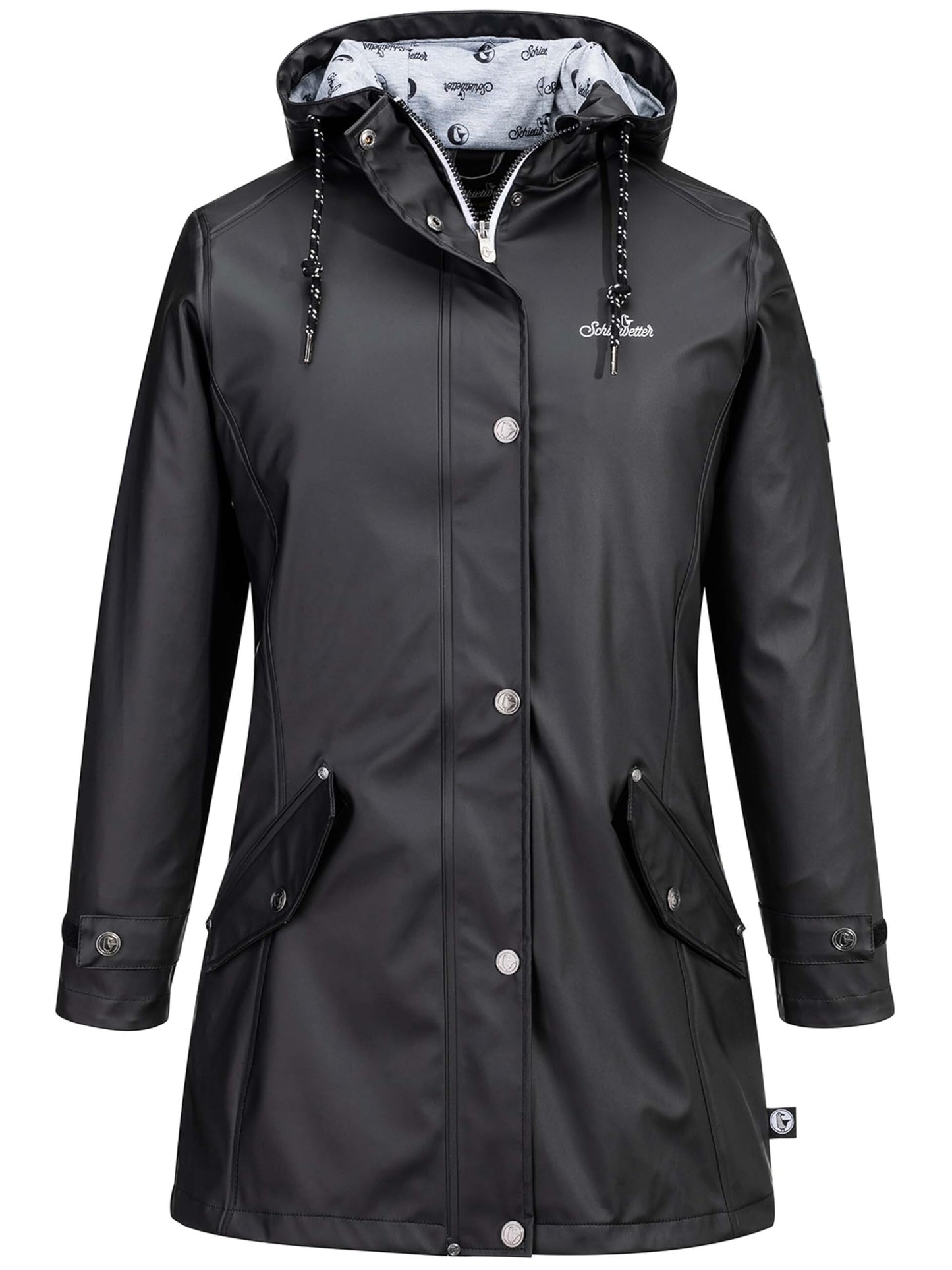 SCHIETWETTER Damen Regenjacke Landratte Mimi, Friesennerz, Regenmantel, Regenparka, wasserdicht, Winddicht