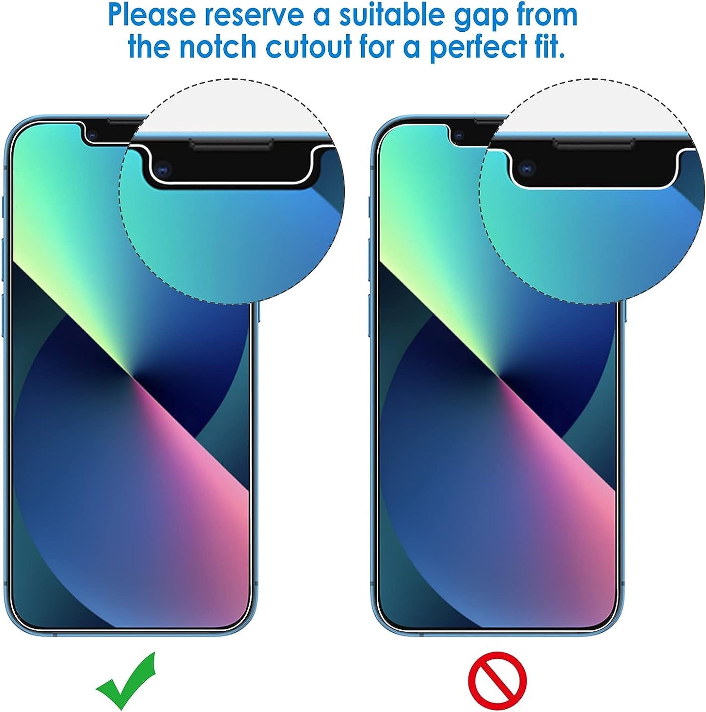JETech Screen Protector for iPhone 12/12 Pro 6.1 Inch, Tempered Glass Screen Protector, Pack of 3