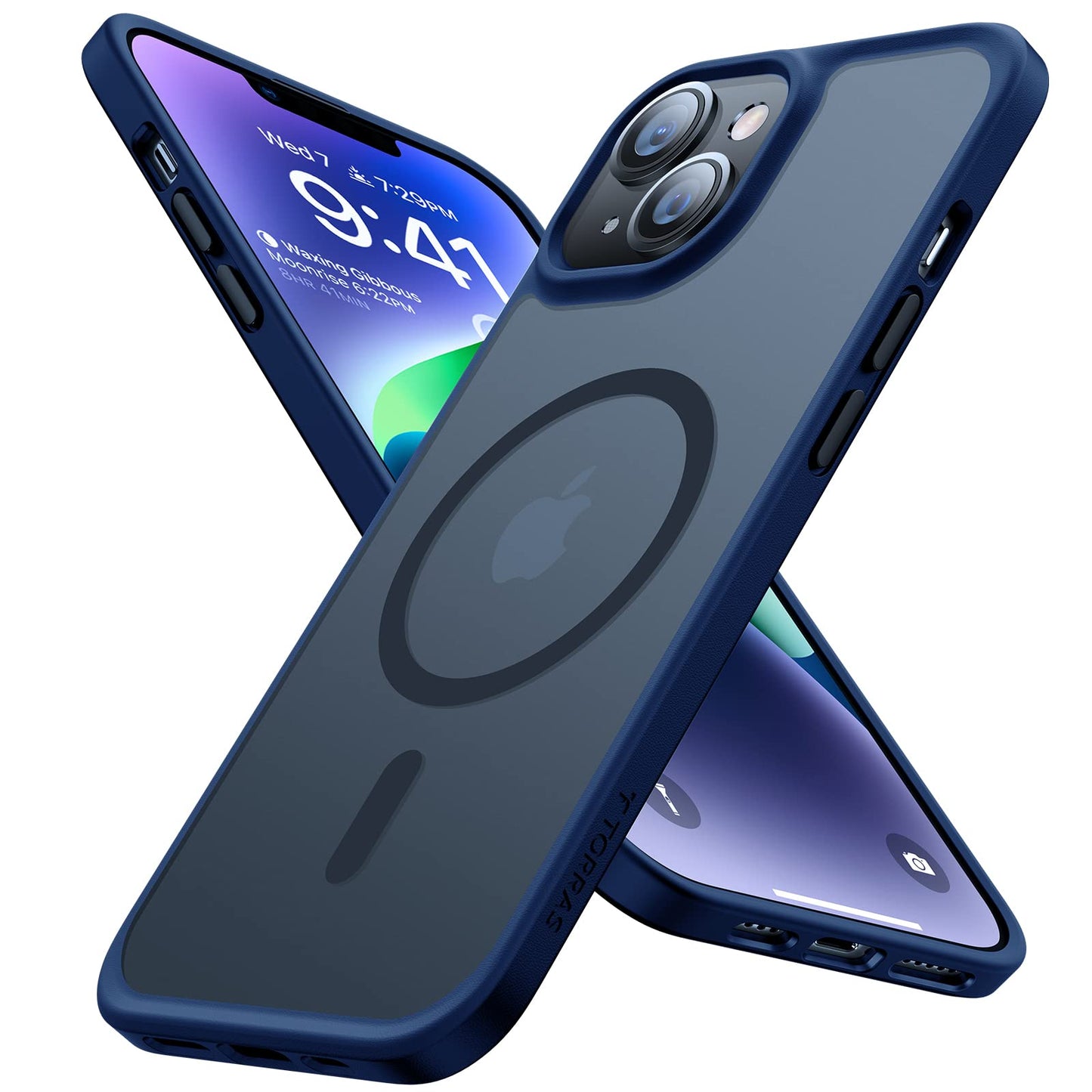 TORRAS Guardian-Mag für iPhone 17 Pro Hülle für MagSafe (Zertifizierte Militärschutz und Magnetkraft) Handyhülle iPhone 17 Pro Case Extrem Haltbarkeit Hülle Stoßfest Kratzfest Cover, Matt Blau