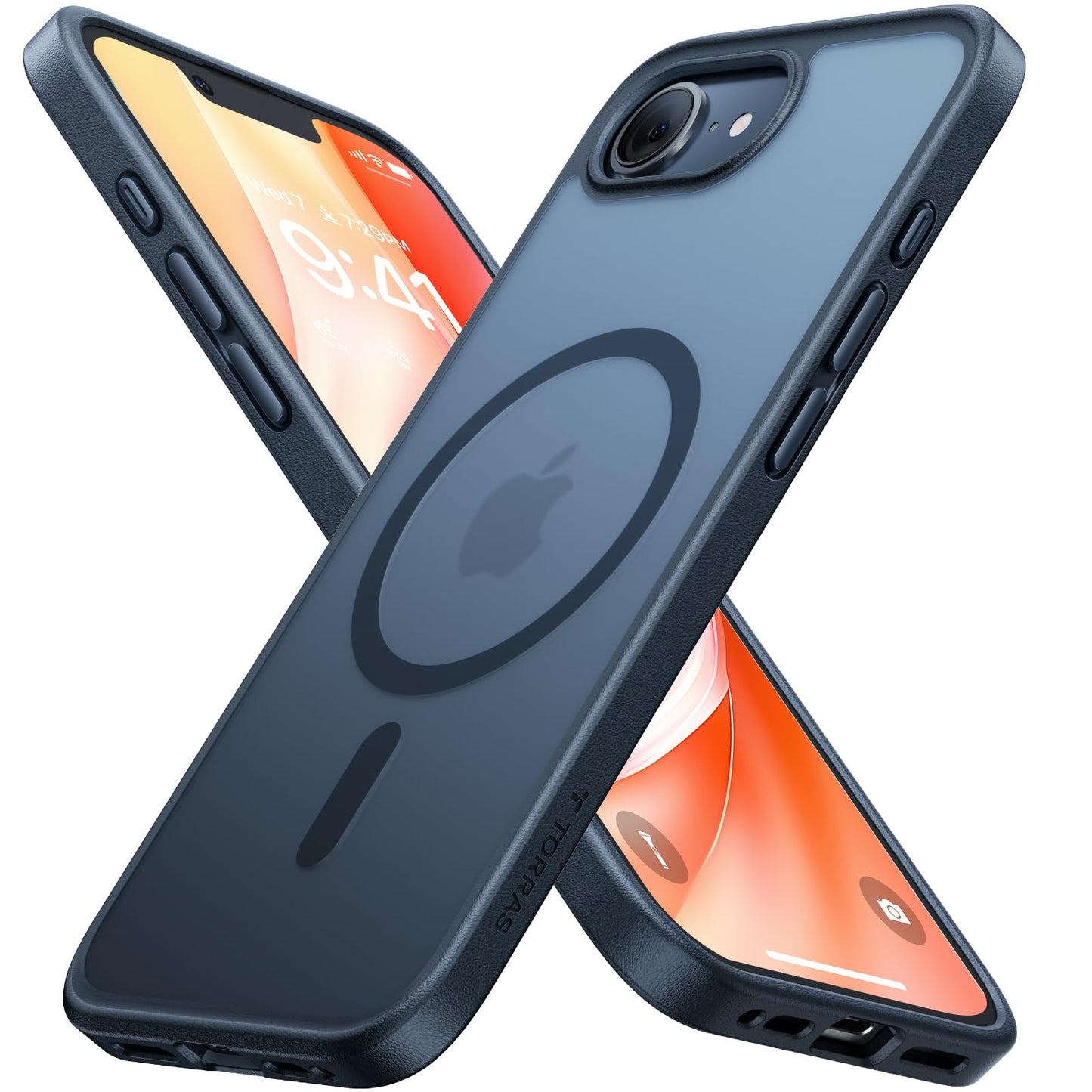 TORRAS Guardian-Mag für iPhone 17 Pro Hülle für MagSafe (Zertifizierte Militärschutz und Magnetkraft) Handyhülle iPhone 17 Pro Case Extrem Haltbarkeit Hülle Stoßfest Kratzfest Cover, Matt Blau
