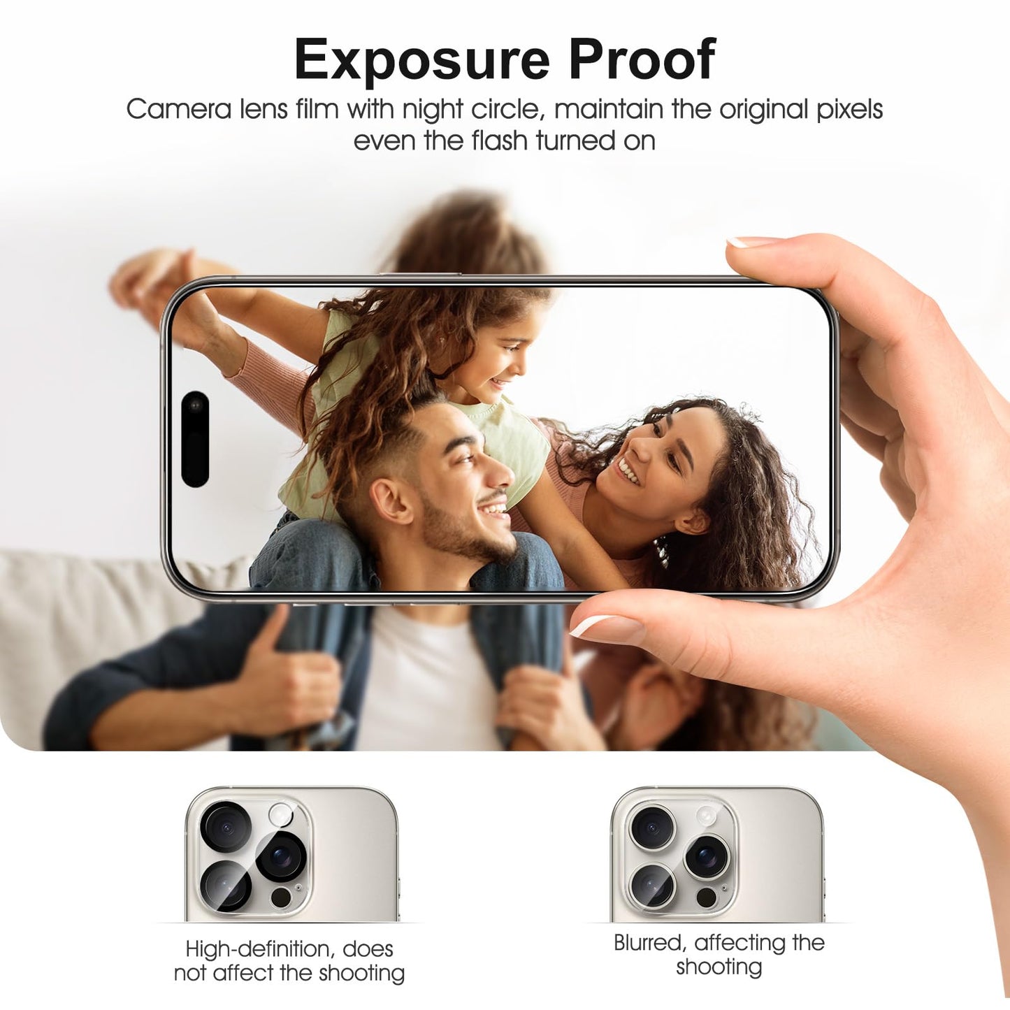 SPARIN für iPhone 17 Pro 6.3 Zoll 2025 Panzer Schutz Glas, 3 Stück Schutzfolie und 3 Stück Kameraschutz mit Montage Rahmen, 9H Härte, Anti-Bläschen,HD-Klar