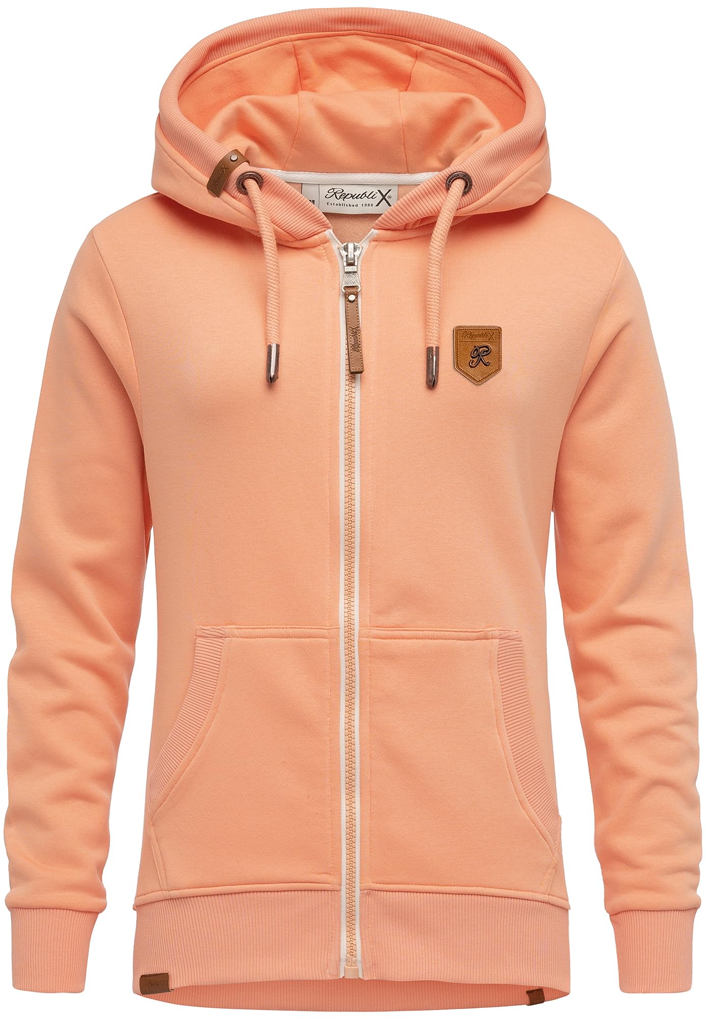 Damen Sweatjacke Hoodie Sweatshirt Pullover Zipper Jacke RD-023