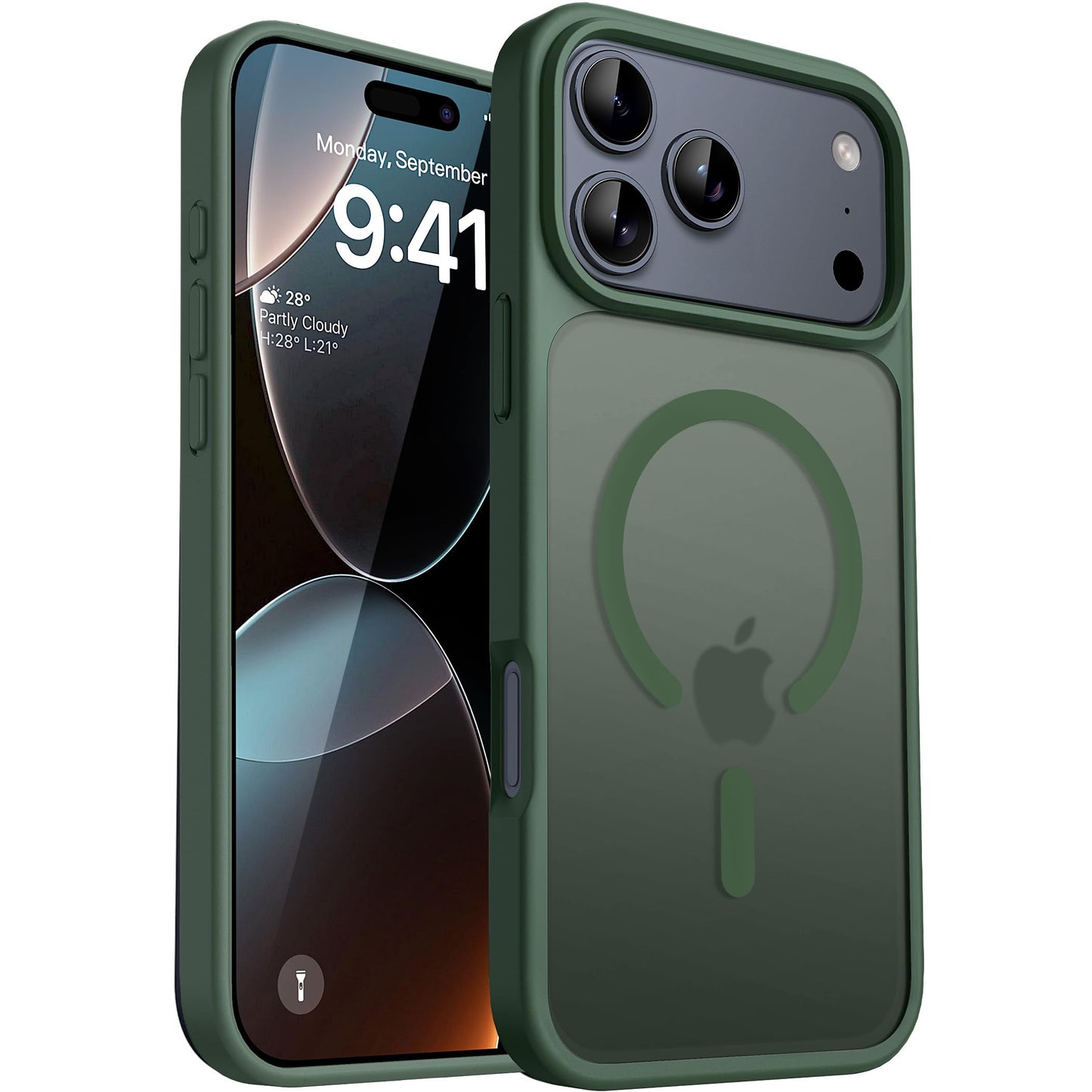 CACOE für iPhone 17 Hülle Kameraschutzend, Kompatibel mit MagSafe, Stoßfest Kratzfest Magnetisch Rückseite Handyhülle für iPhone 17 Case Transluzente