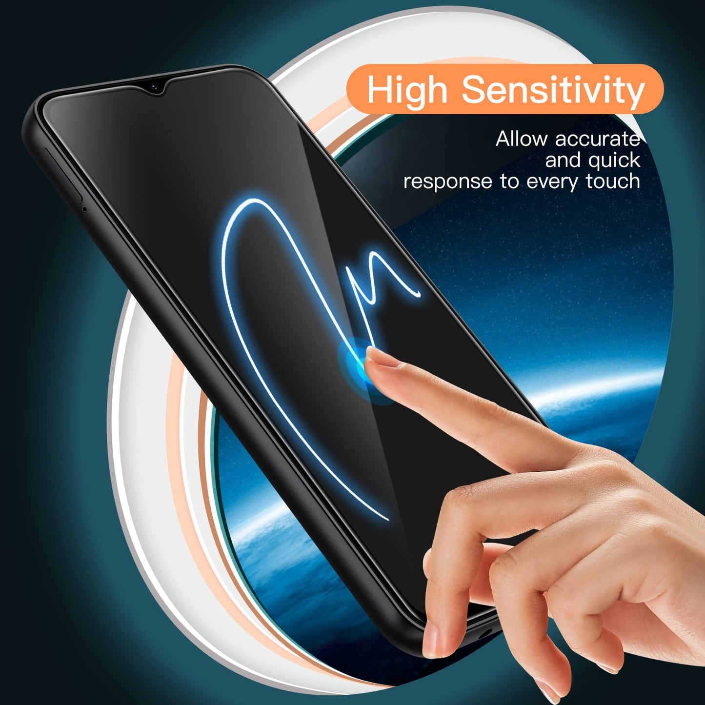 JETech Schutzfolie für Samsung Galaxy A54 5G 6,4 Zoll, 9H Panzer Schutz Glas Folie Displayschutz, Kratzfest, HD Klar, 3 Stück