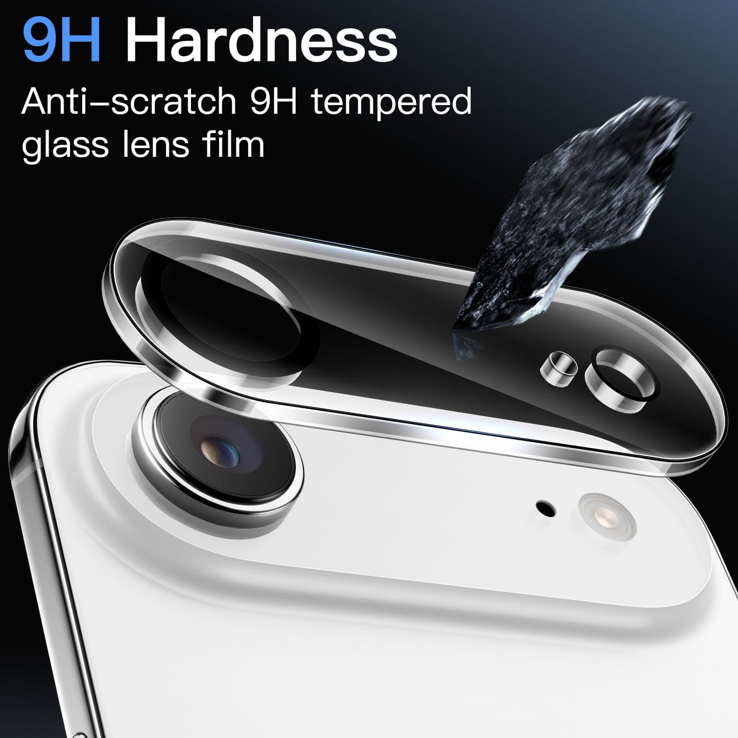 JETech Kameraschutz für iPhone 17 Pro 6,3 Zoll, 9H Gehärtetes Glas, Anti-Kratzer, Hat Keinen Einfluss auf die Hülle, Beeinträchtigt Nachtaufnahmen Nicht, HD Klar, 3 Stück (Durchsichtig)