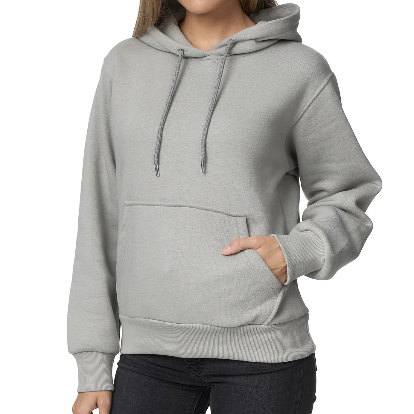 Smith & Solo Hoodie Damen – Kapuzenpullover Frauen Baumwolle Long, mit Kapuze Pullover Sweatshirt Rundhals, Slim Fit Freizeit Sport Langarmshirt, Hoodies Training - Pulli Streetwear