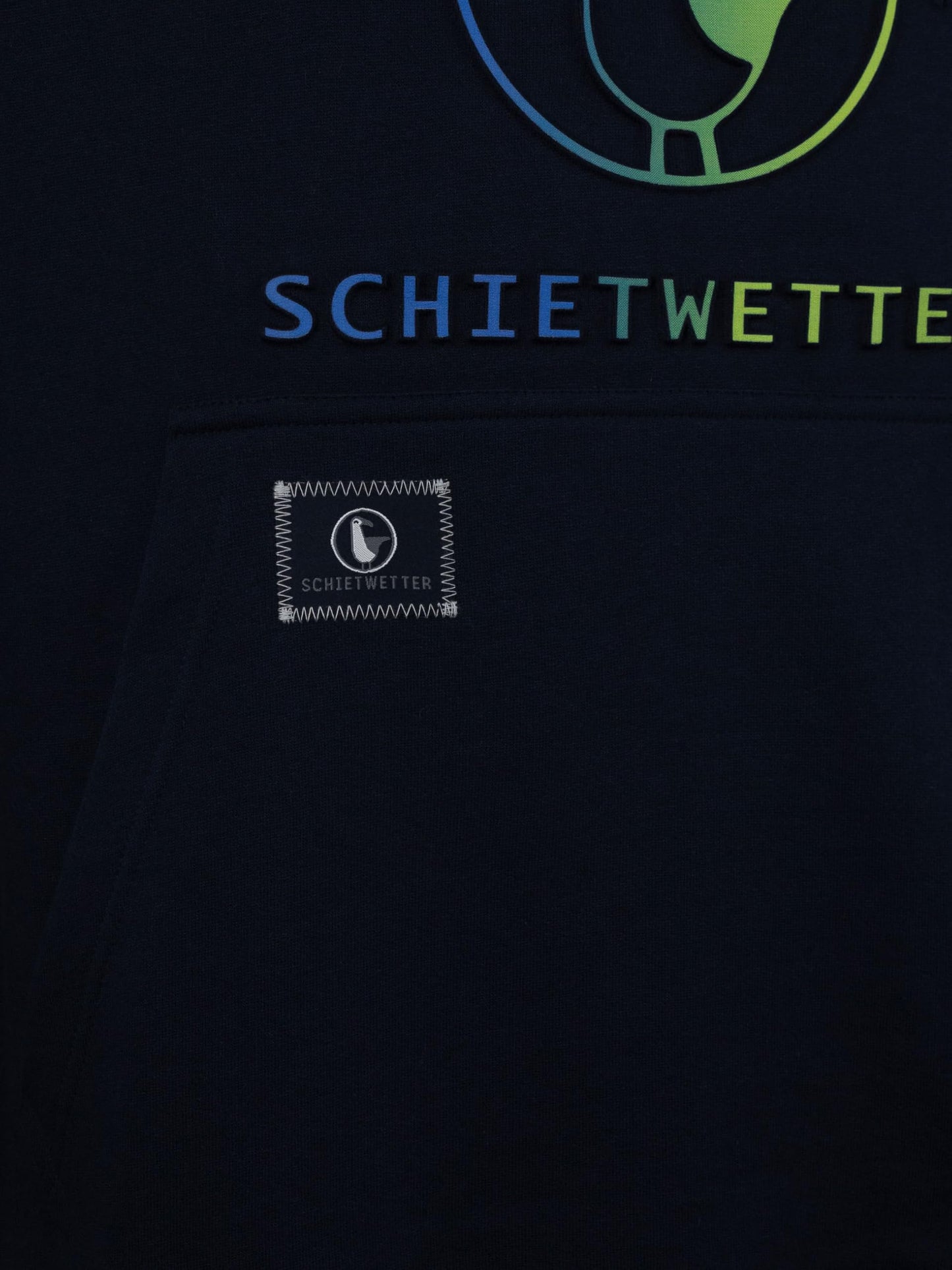 SCHIETWETTER Herren Hoodie Hansi, Kapuzenpullover, Sweater, Langarm-Pullover, 3D-Druck, geprägt 3D-Logo-Print, warm, bequem