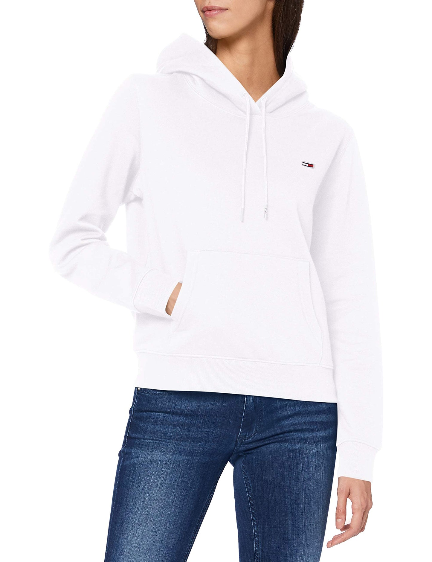 Tommy Jeans Damen Hoodie Flag Regular Fit