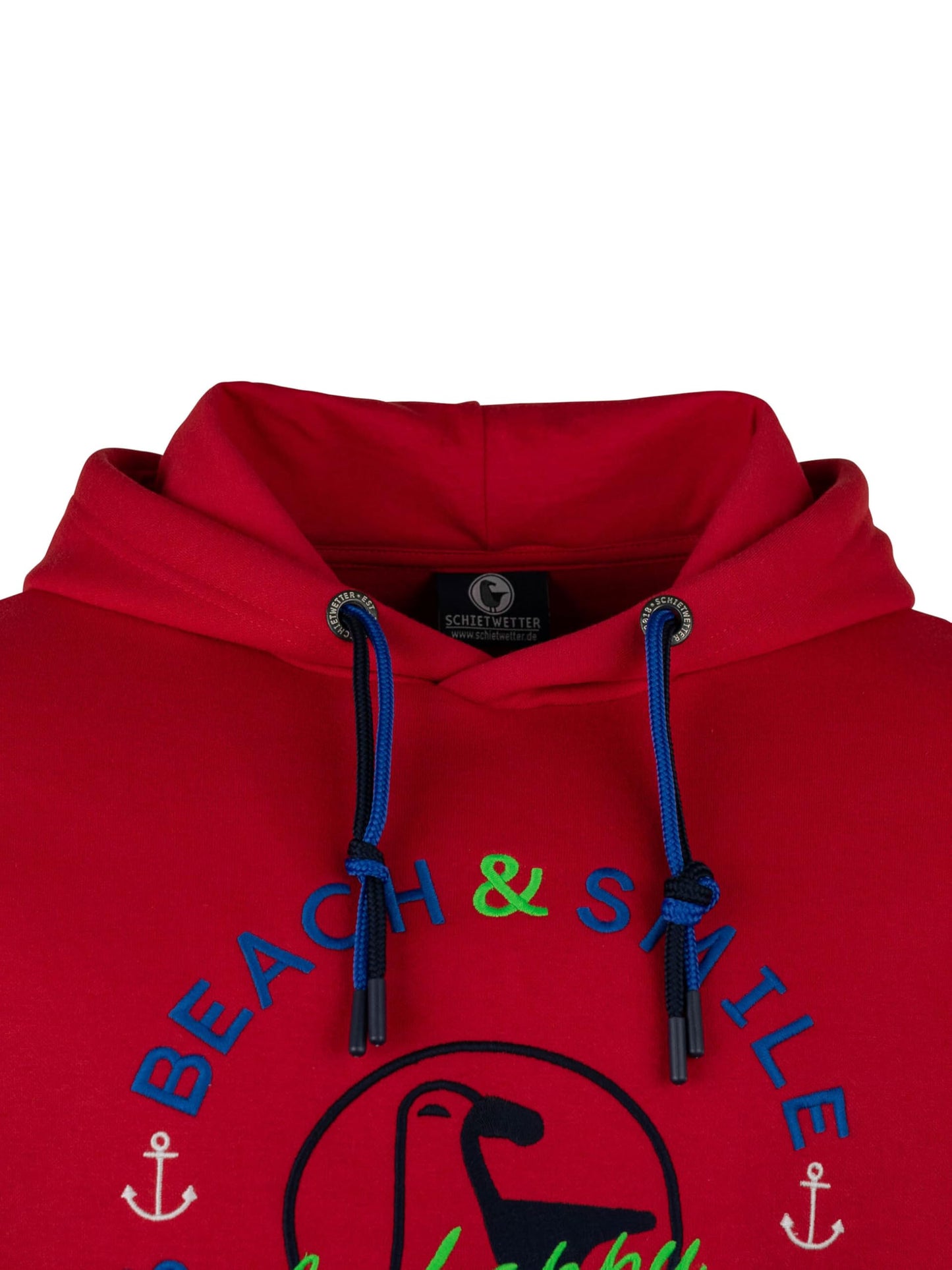 SCHIETWETTER Herren Kapuzenpullover Haifisch Klaus, Hoodie, Sweater, Longsleeve mit Kapuze, Print