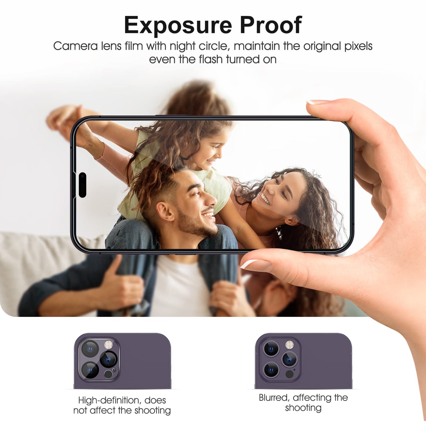 SPARIN für iPhone 17 Pro 6.3 Zoll 2025 Panzer Schutz Glas, 3 Stück Schutzfolie und 3 Stück Kameraschutz mit Montage Rahmen, 9H Härte, Anti-Bläschen,HD-Klar