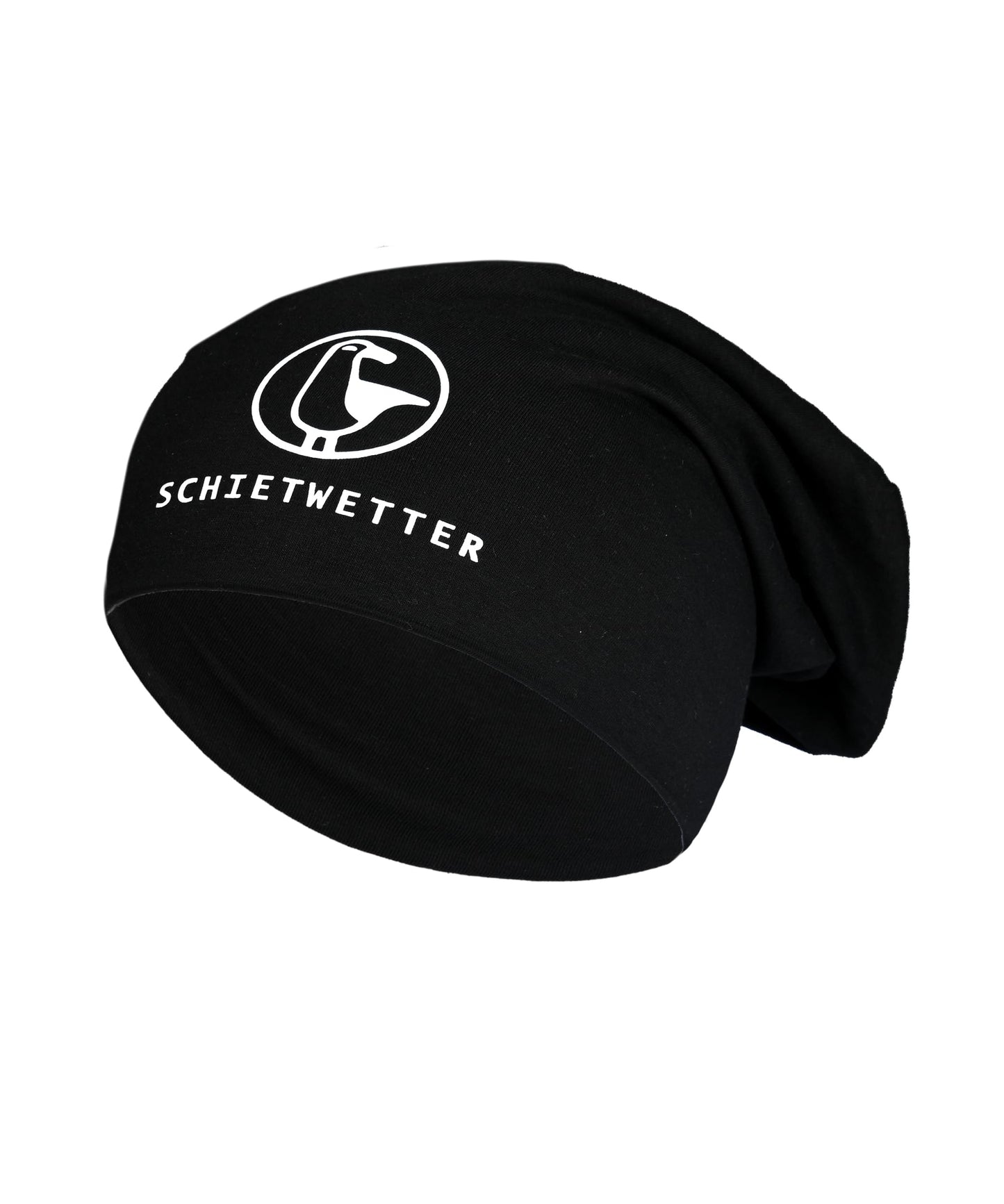 SCHIETWETTER Unisex Erw. Leichte Beanie Mütze Möwe, Übergangsmütze, dünne Kopfbedeckung, Logo-Print, Stretch, warm, einfarbig