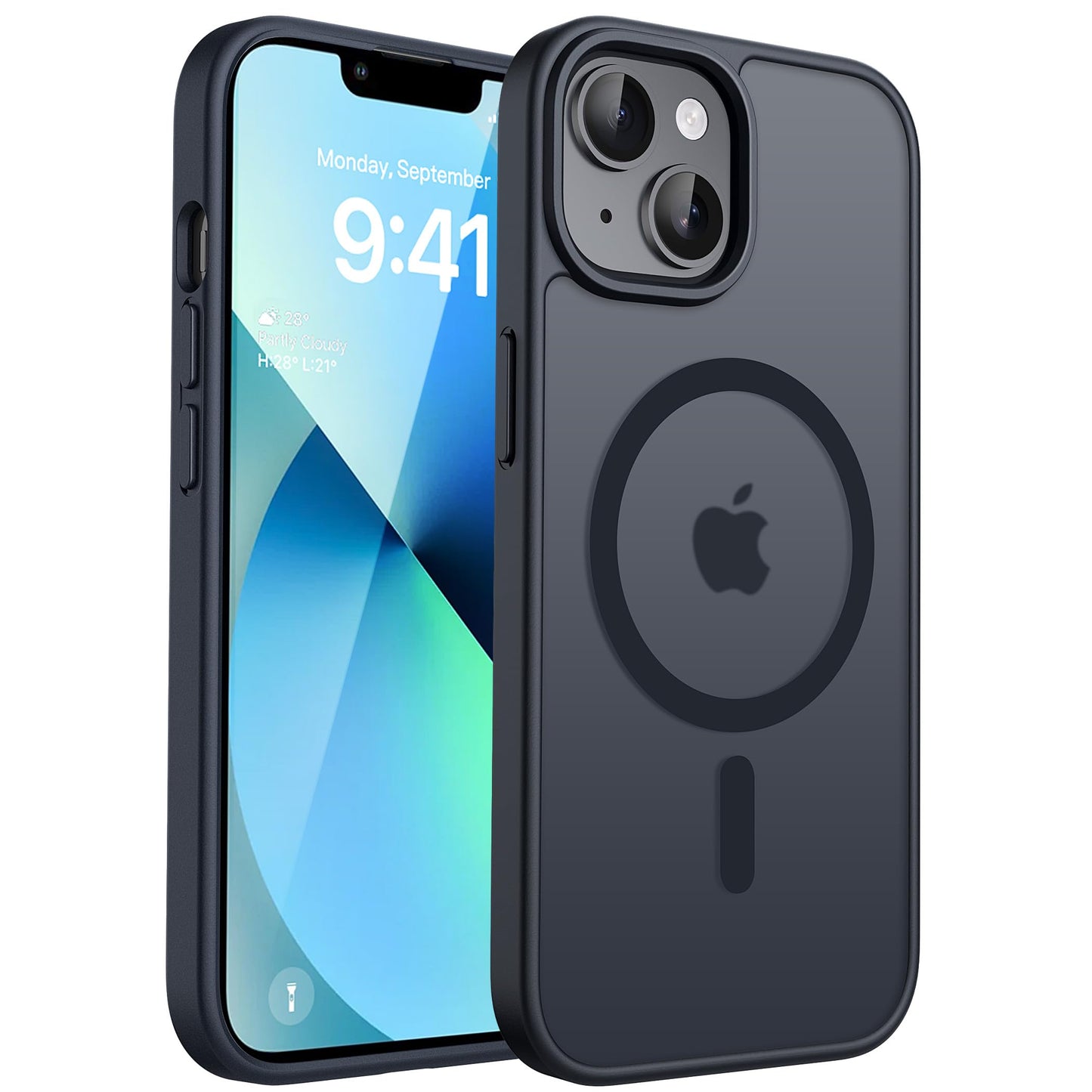 CACOE für iPhone 17 Hülle Kameraschutzend, Kompatibel mit MagSafe, Stoßfest Kratzfest Magnetisch Rückseite Handyhülle für iPhone 17 Case Transluzente
