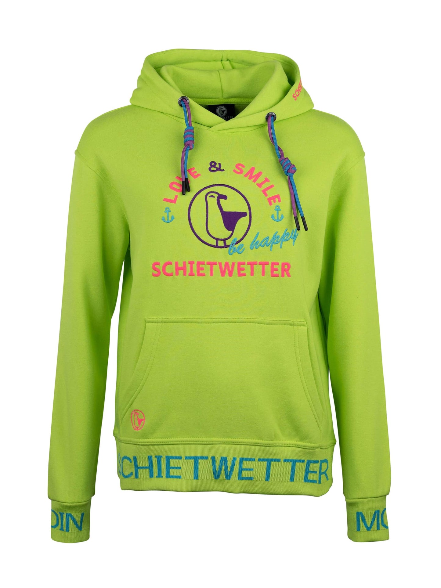 SCHIETWETTER Damen Hoodie Marie Meersalz, Kapuzenpullover für Frauen,