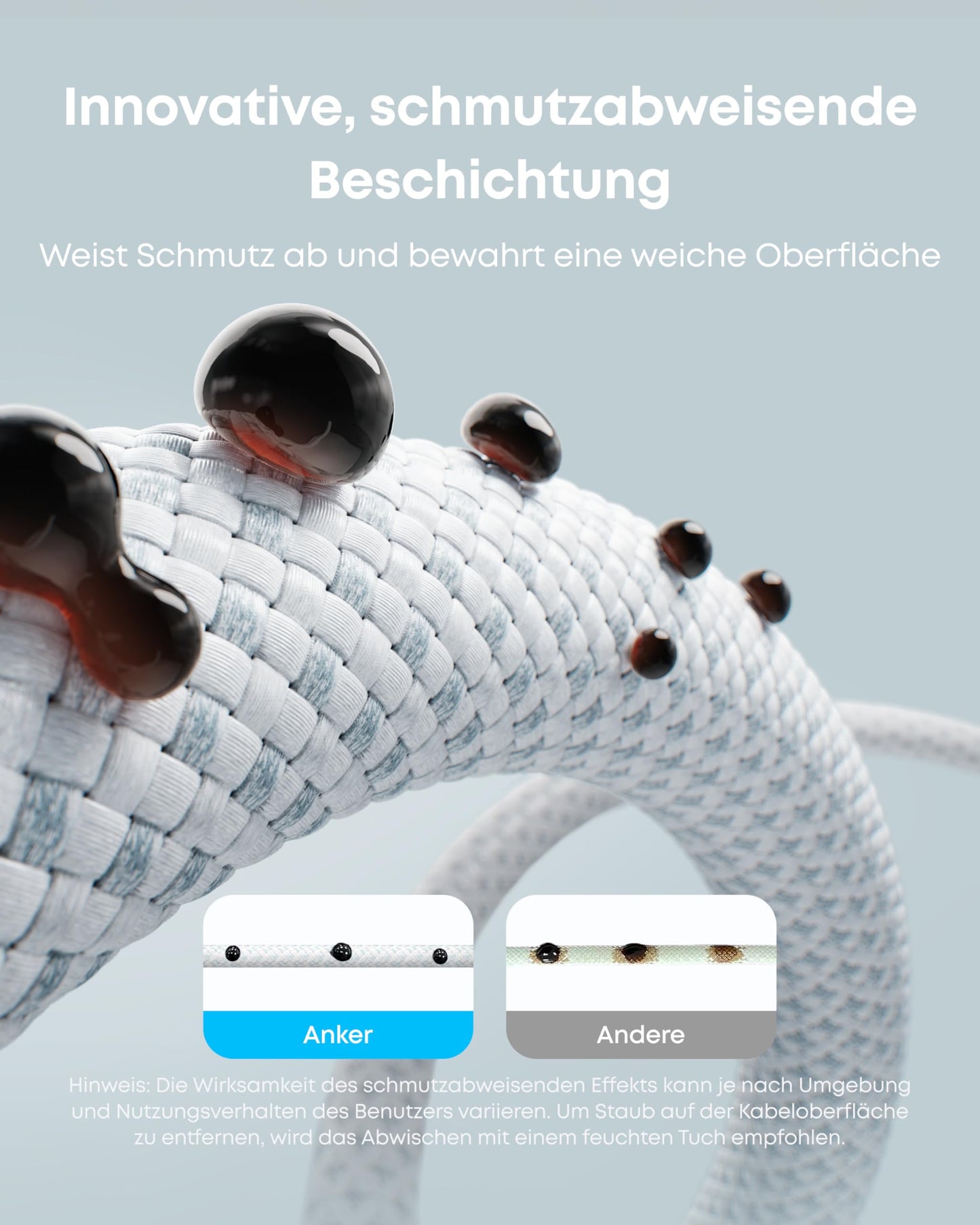 Anker 240W USB C Kabel, [2 Stück 1,8m] PD 3.1 Schnellladekabel USB C auf USB C Kabel, USB C Ladekabel für iPhone 17 Pro Max/iPhone Air/16/15 Serie, Samsung Galaxy S25/S24, MacBook Pro/Air, iPad Pro