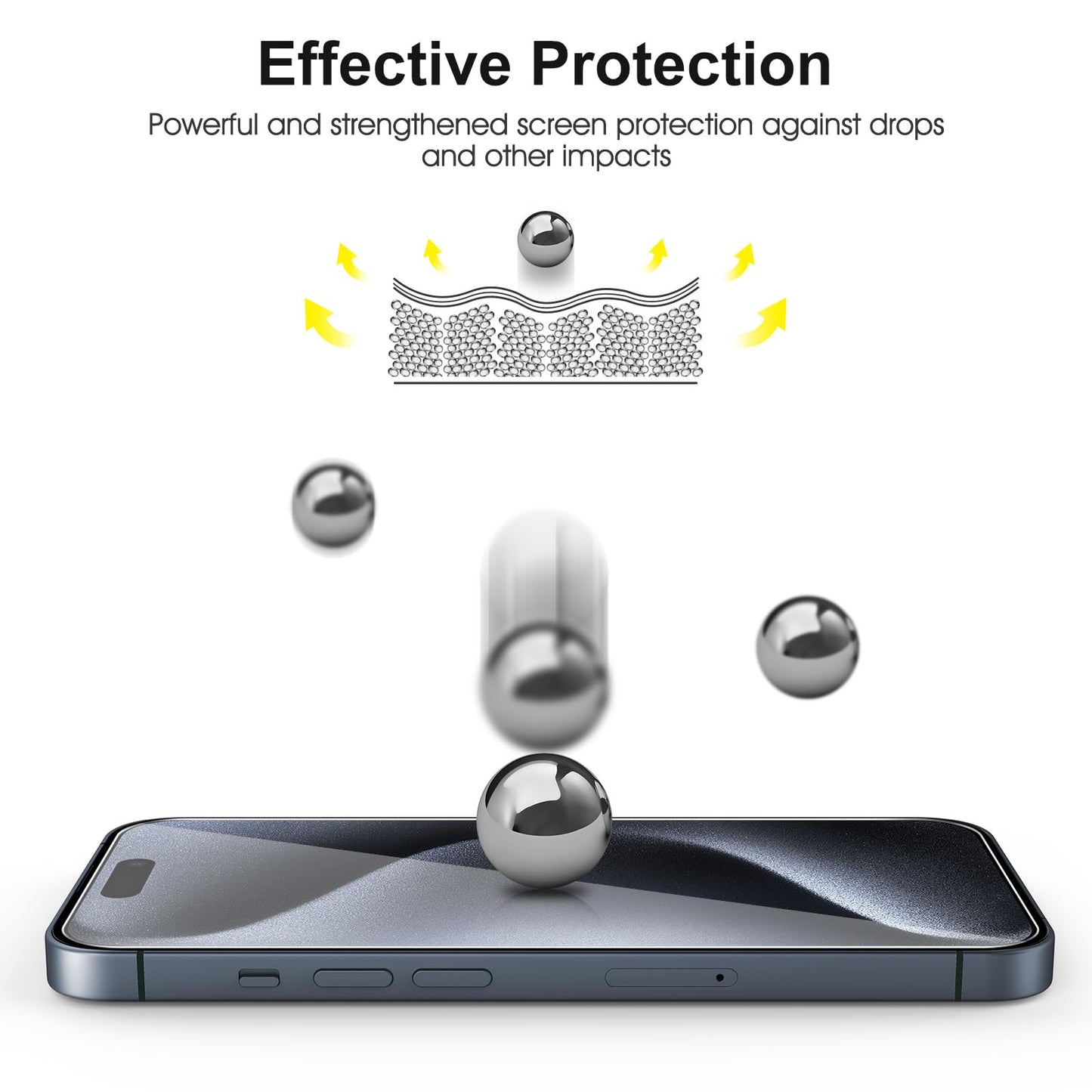 SPARIN für iPhone 17 Pro 6.3 Zoll 2025 Panzer Schutz Glas, 3 Stück Schutzfolie und 3 Stück Kameraschutz mit Montage Rahmen, 9H Härte, Anti-Bläschen,HD-Klar