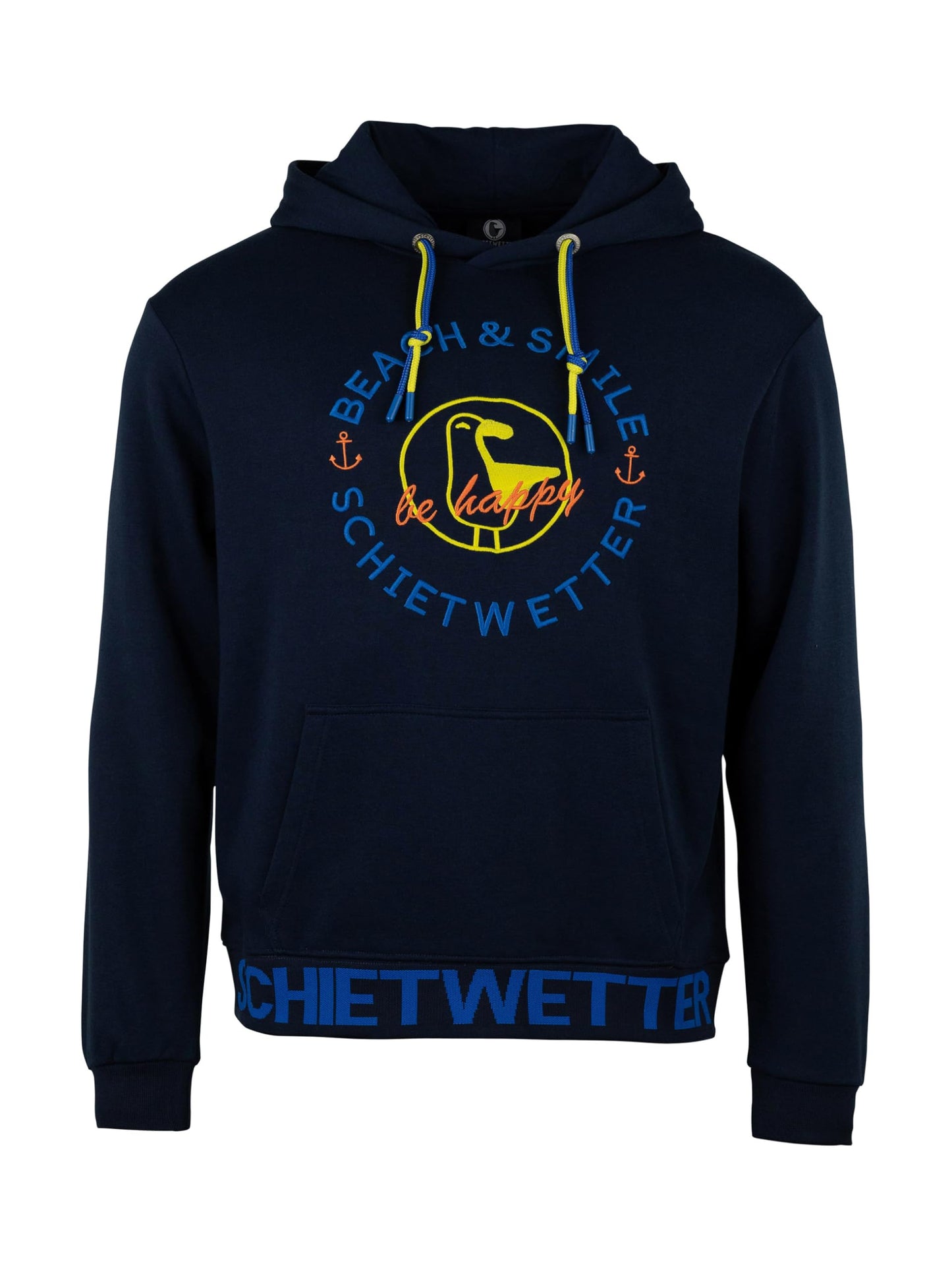 SCHIETWETTER Herren Kapuzenpullover Haifisch Klaus, Hoodie, Sweater, Longsleeve mit Kapuze, Print
