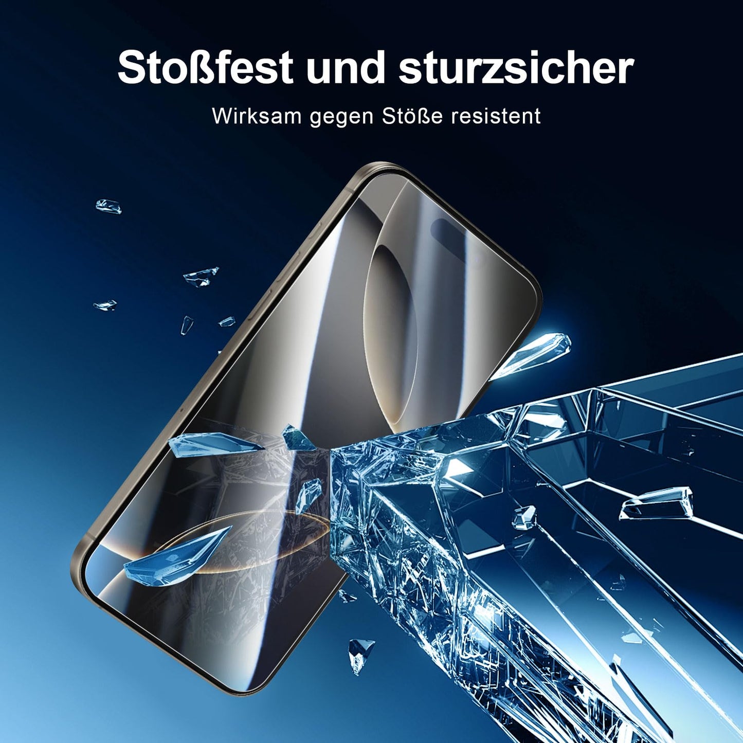 NEW'C für iPhone 16 für Panzerglas 6,1 Zoll (2 Stück) und 2 x Kamera Panzer Schutz für Kameraschutz (2 Stück) -Kratzfest -extrem widerstandsfähig -9H-Härteglas