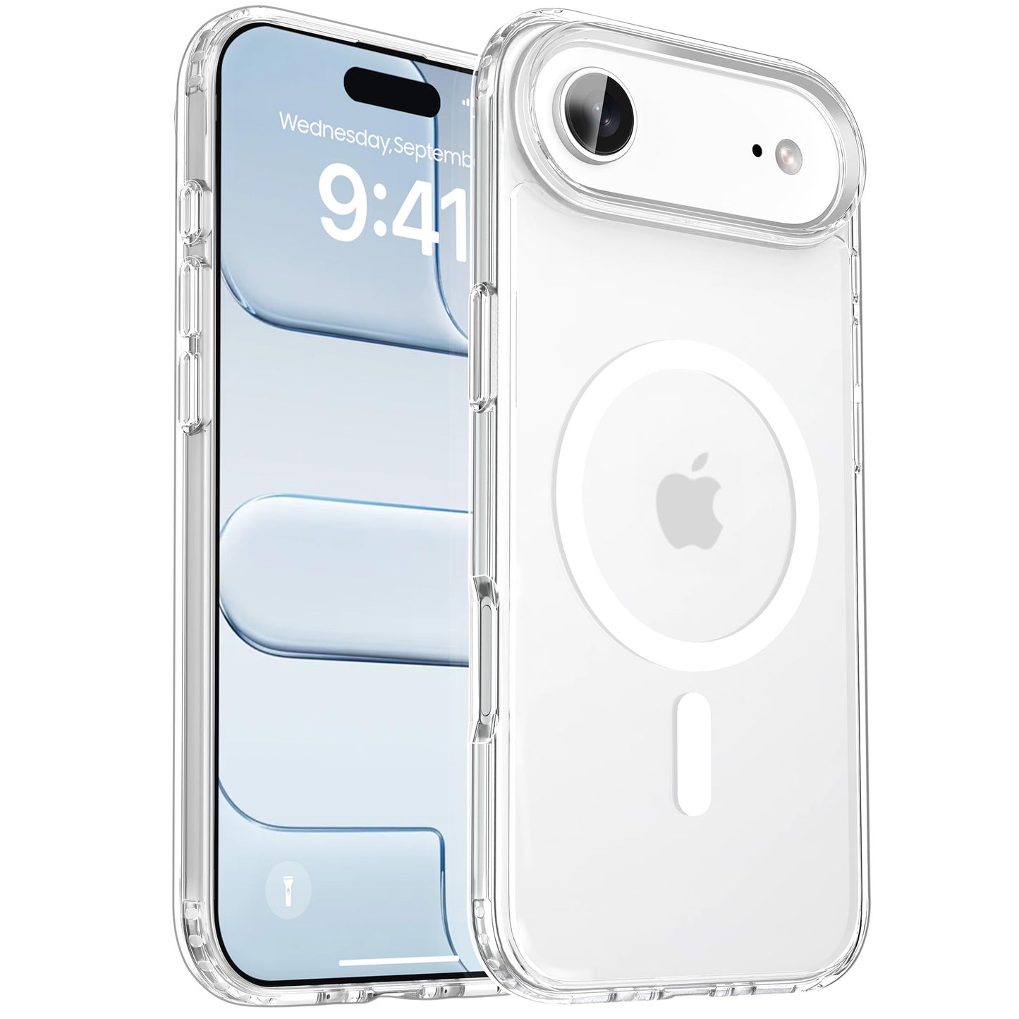 CACOE für iPhone 17 Hülle Kameraschutzend, Kompatibel mit MagSafe, Stoßfest Kratzfest Magnetisch Rückseite Handyhülle für iPhone 17 Case Transluzente
