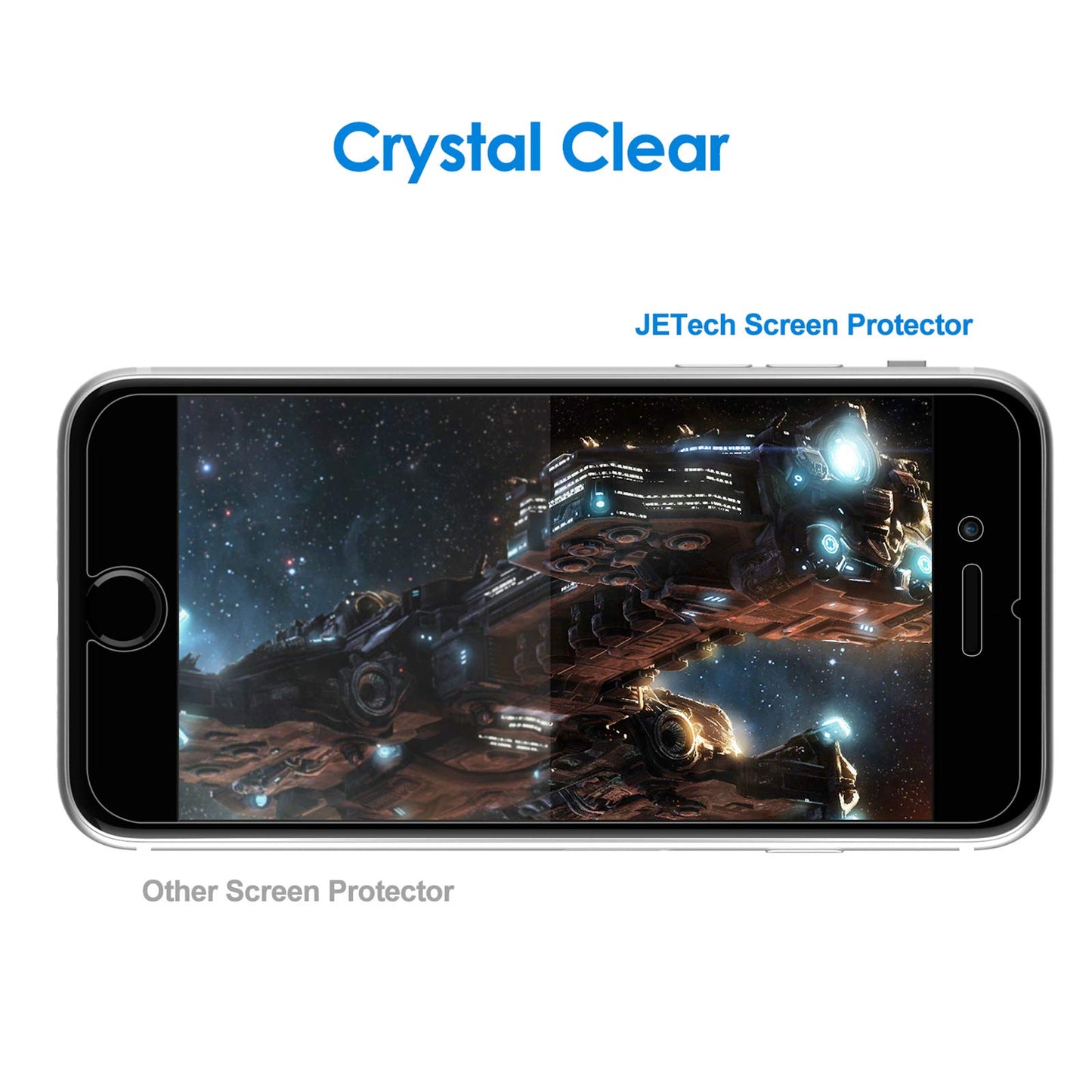 JETech Screen Protector for iPhone 12/12 Pro 6.1 Inch, Tempered Glass Screen Protector, Pack of 3
