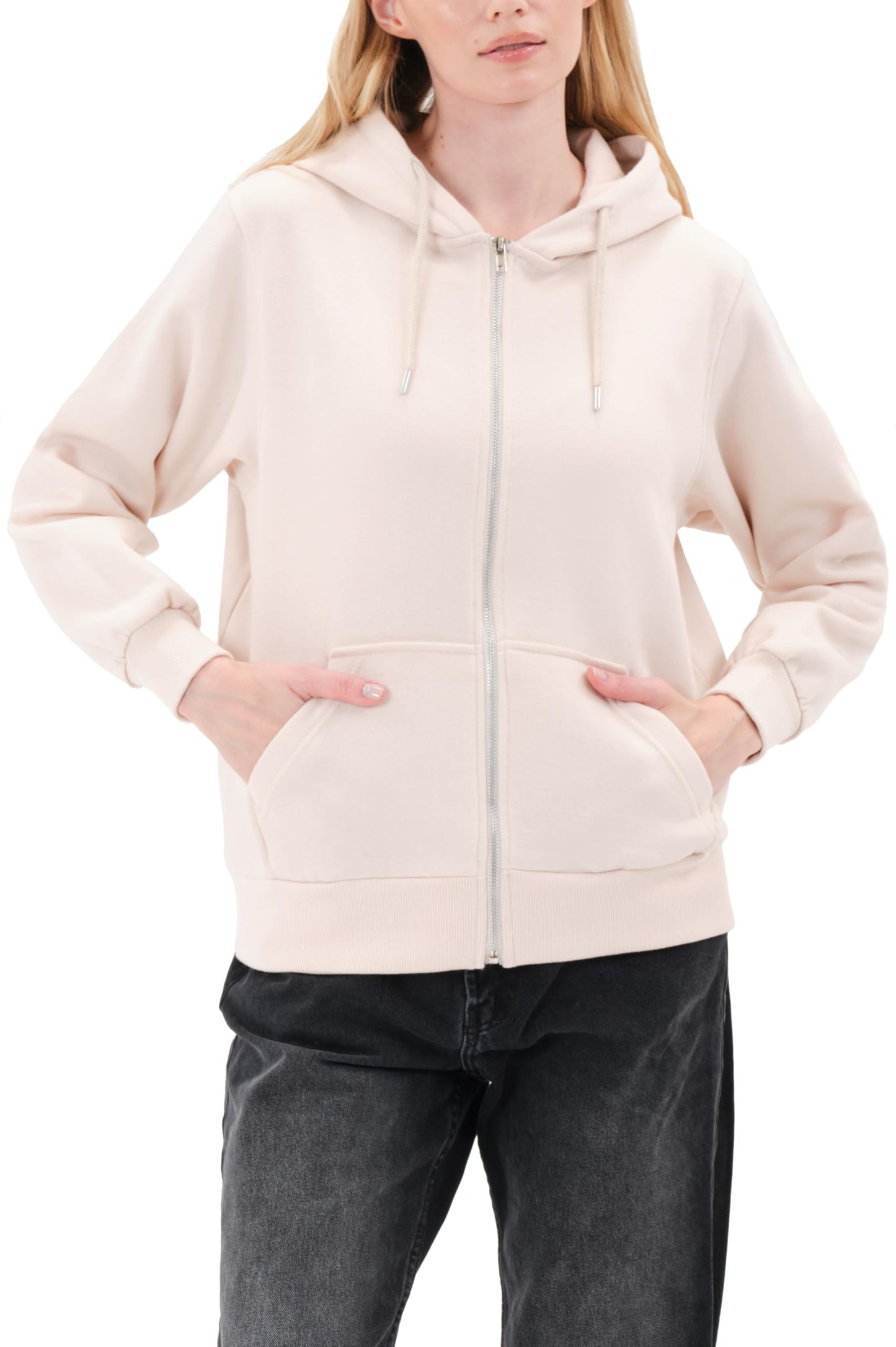 Smith & Solo Hoodie Damen – Kapuzenpullover Frauen Baumwolle Long, mit Kapuze Pullover Sweatshirt Rundhals, Slim Fit Freizeit Sport Langarmshirt, Hoodies Training - Pulli Streetwear
