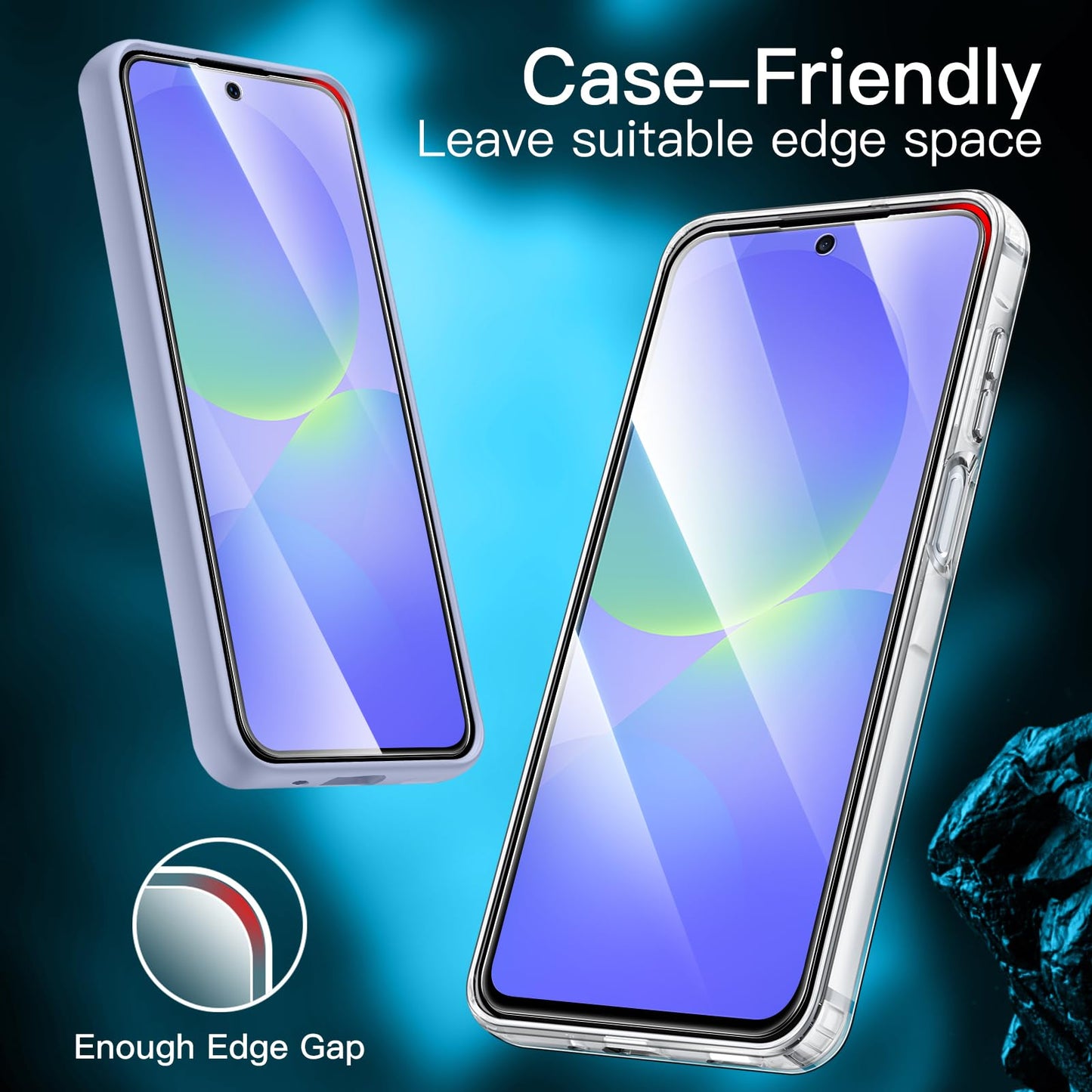 JETech Schutzfolie für Samsung Galaxy A54 5G 6,4 Zoll, 9H Panzer Schutz Glas Folie Displayschutz, Kratzfest, HD Klar, 3 Stück