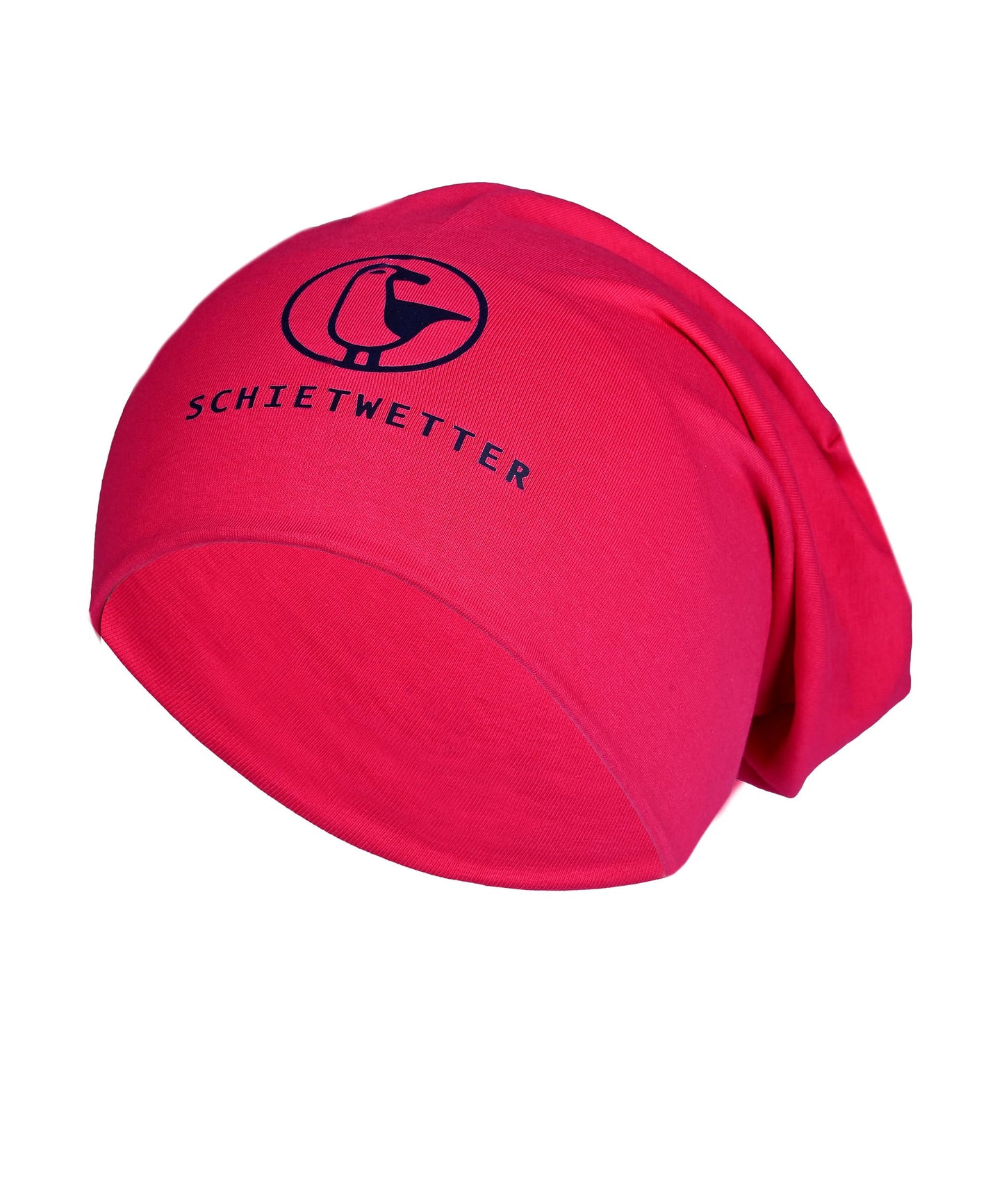 SCHIETWETTER Unisex Erw. Leichte Beanie Mütze Möwe, Übergangsmütze, dünne Kopfbedeckung, Logo-Print, Stretch, warm, einfarbig