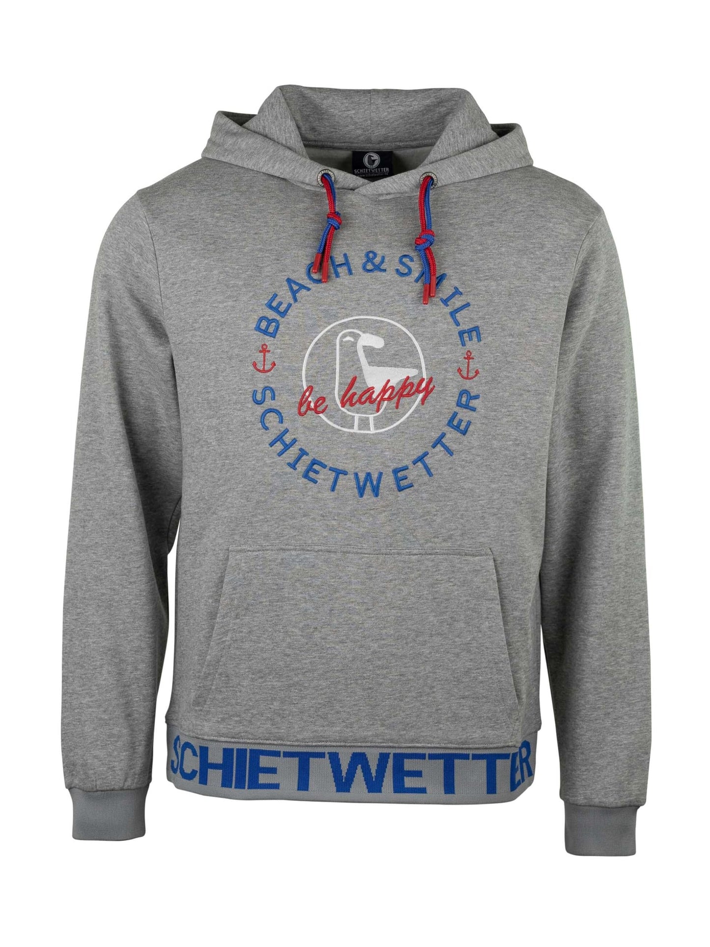 SCHIETWETTER Herren Kapuzenpullover Haifisch Klaus, Hoodie, Sweater, Longsleeve mit Kapuze, Print