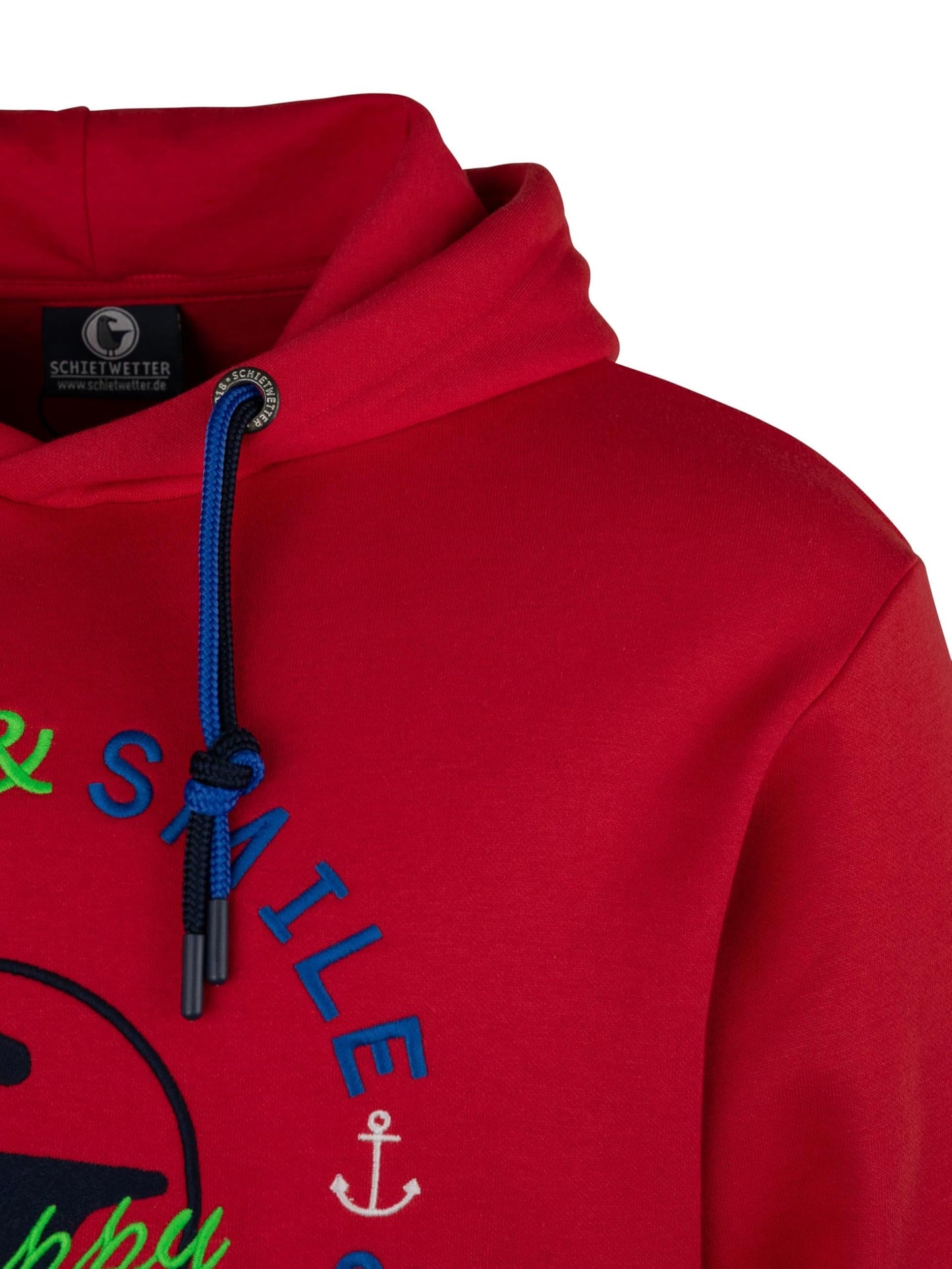 SCHIETWETTER Herren Kapuzenpullover Haifisch Klaus, Hoodie, Sweater, Longsleeve mit Kapuze, Print