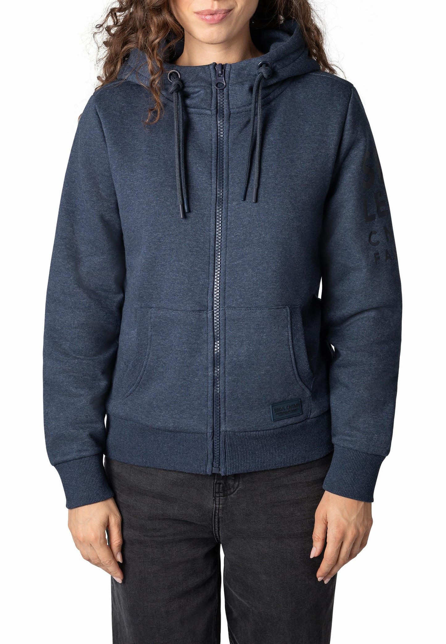 Sublevel Damen Sweathoodie Kapuzenpullover Sweatjacke mit Prints und Kapuze