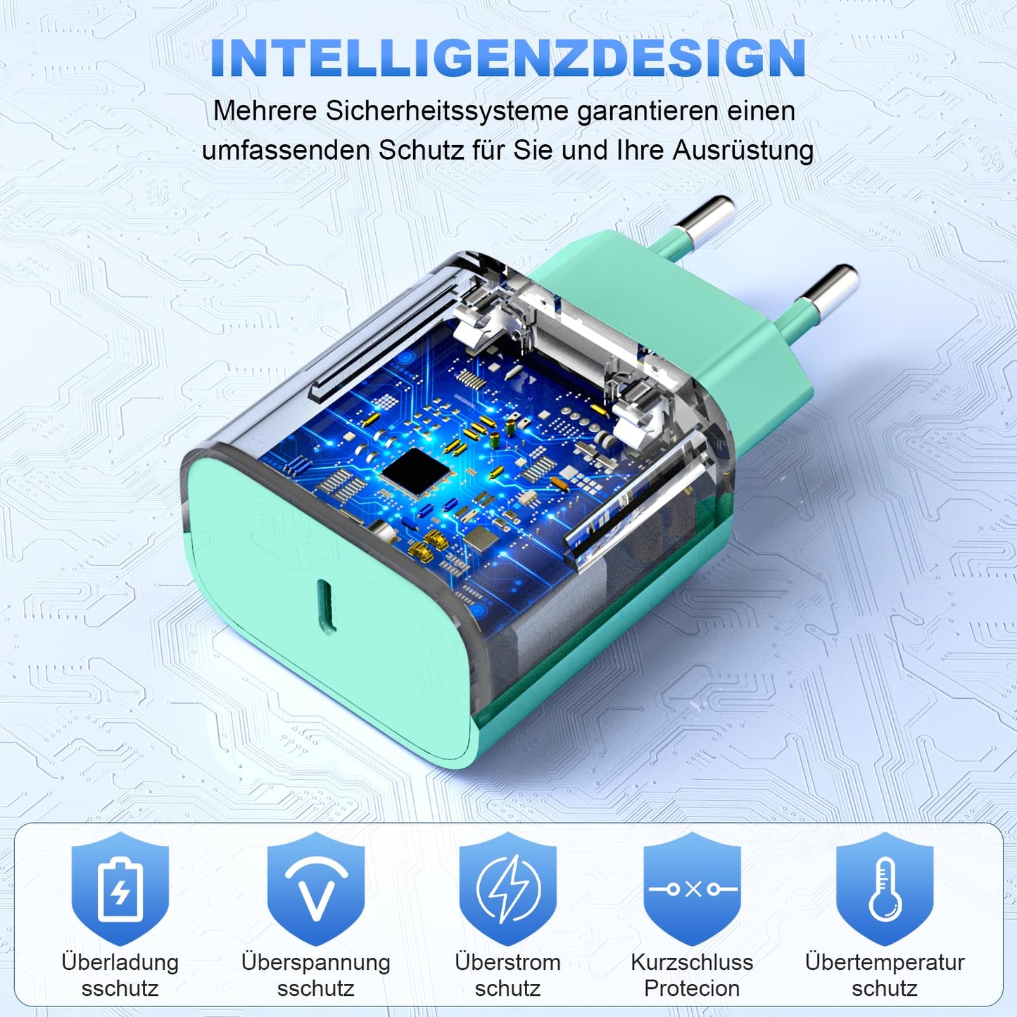 iPhone Ladekabel, [MFi-Zertifiziert] 2er Pack 25W iPhone Ladegerät Apple Ladekabel 2M, USBC Schnellladegerät mit USB C auf Lightning Kabel für i Phone 14 13 12 11 Pro Max XS XR X 8 7 6 Plus 5 iPad