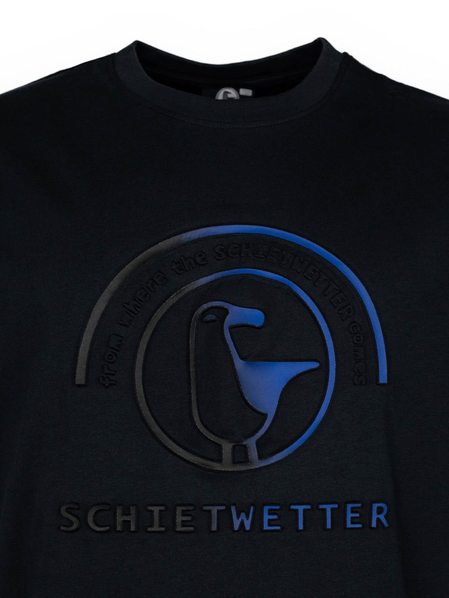 SCHIETWETTER Herren T-Shirt Dirk, Rundhals, Shirt, 3D-Prägedruck, 100% Baumwolle, Kurzarm-Shirt, 3D-Prägedruck, luftig, modisch