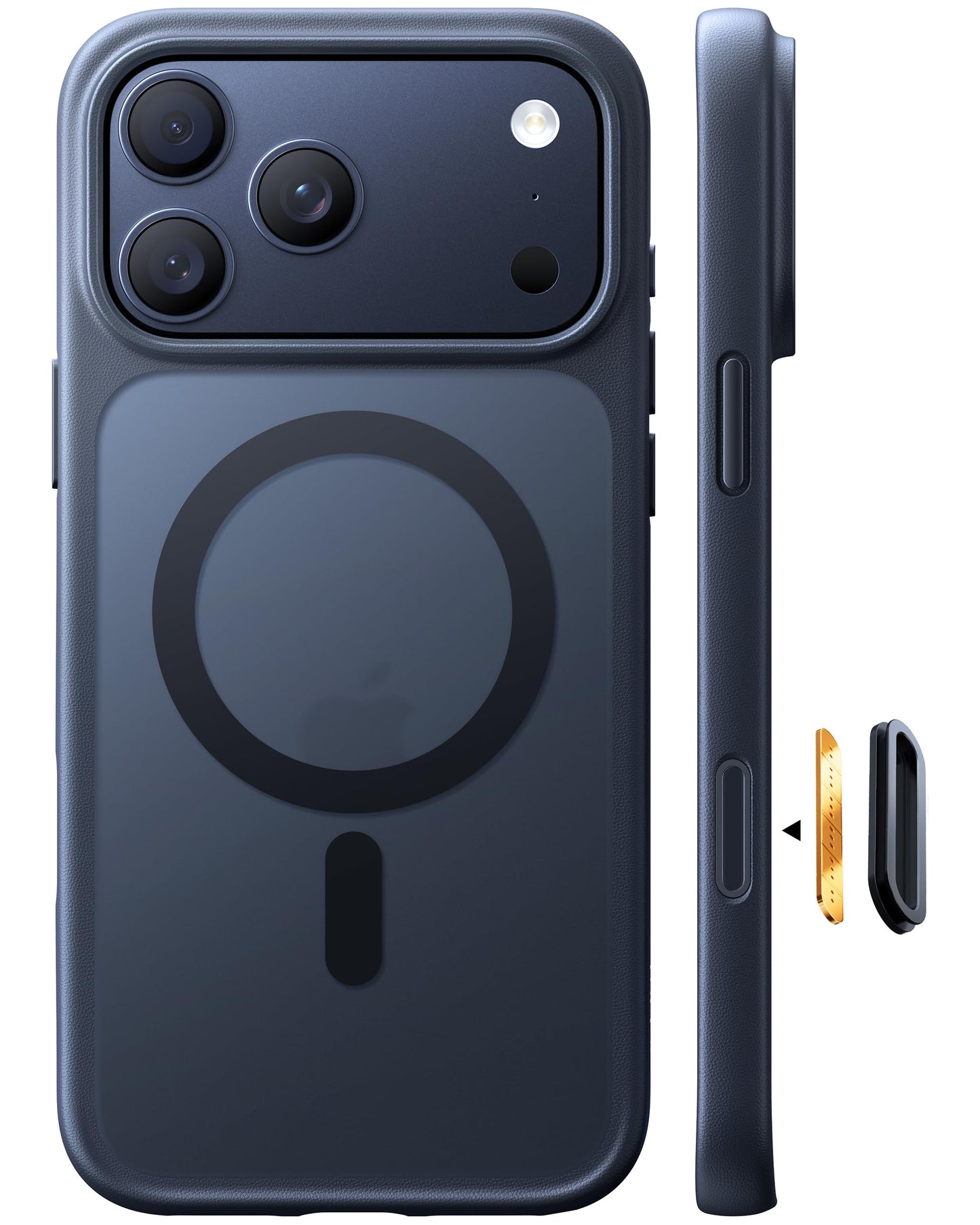 TORRAS Guardian-Mag für iPhone 17 Pro Hülle für MagSafe (Zertifizierte Militärschutz und Magnetkraft) Handyhülle iPhone 17 Pro Case Extrem Haltbarkeit Hülle Stoßfest Kratzfest Cover, Matt Blau