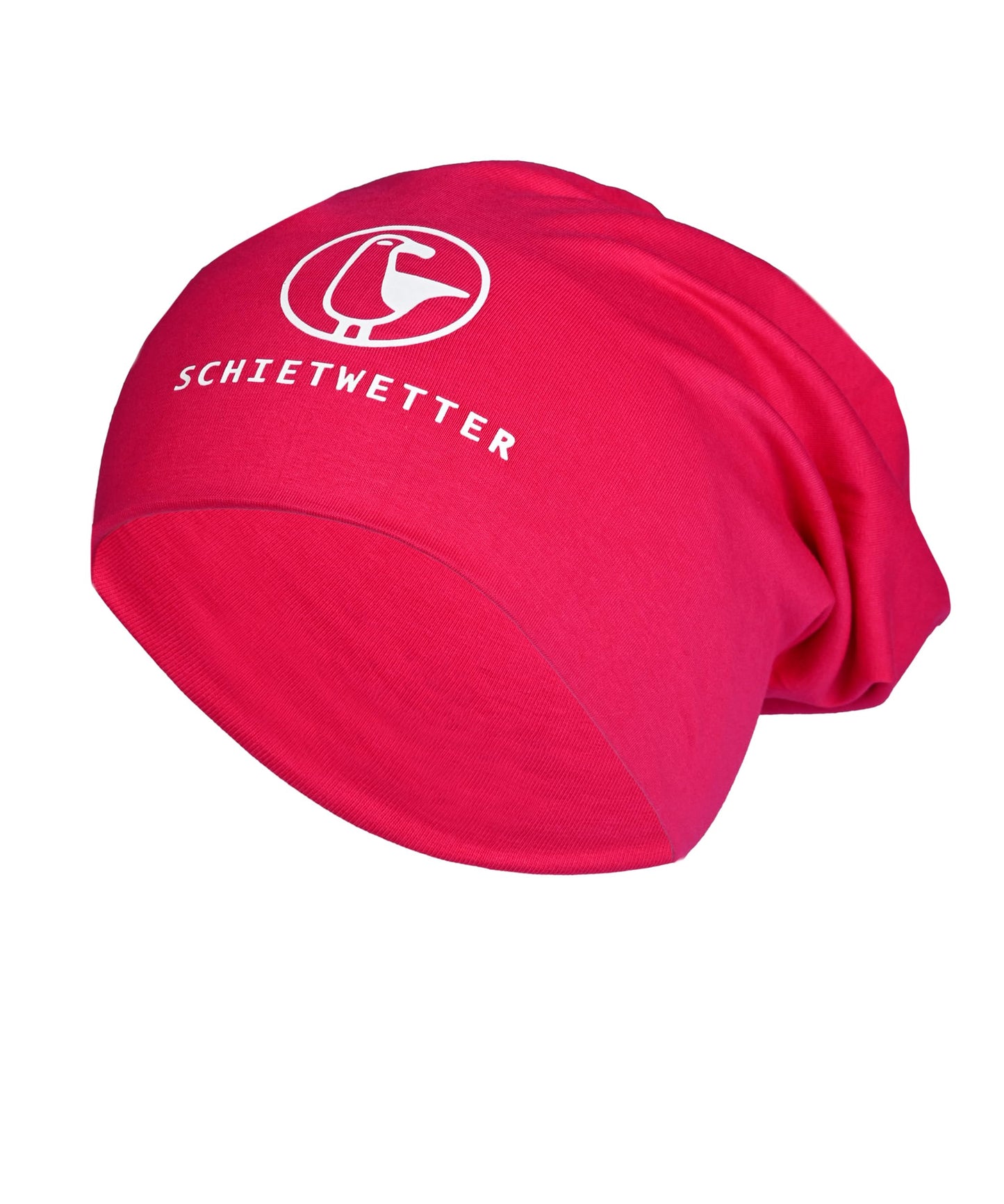 SCHIETWETTER Unisex Erw. Leichte Beanie Mütze Möwe, Übergangsmütze, dünne Kopfbedeckung, Logo-Print, Stretch, warm, einfarbig
