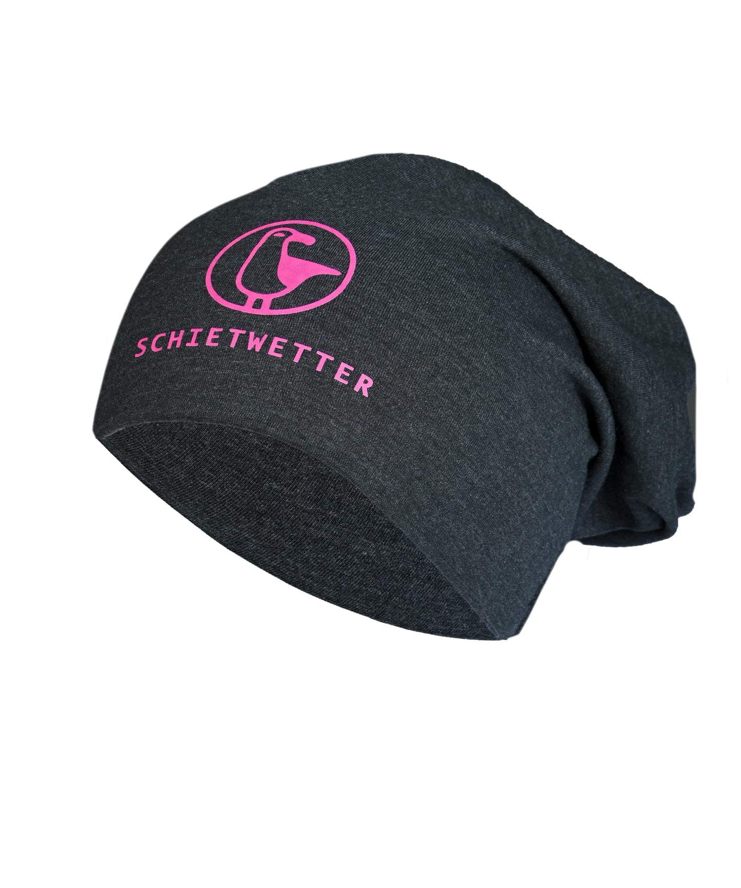 SCHIETWETTER Unisex Erw. Leichte Beanie Mütze Möwe, Übergangsmütze, dünne Kopfbedeckung, Logo-Print, Stretch, warm, einfarbig